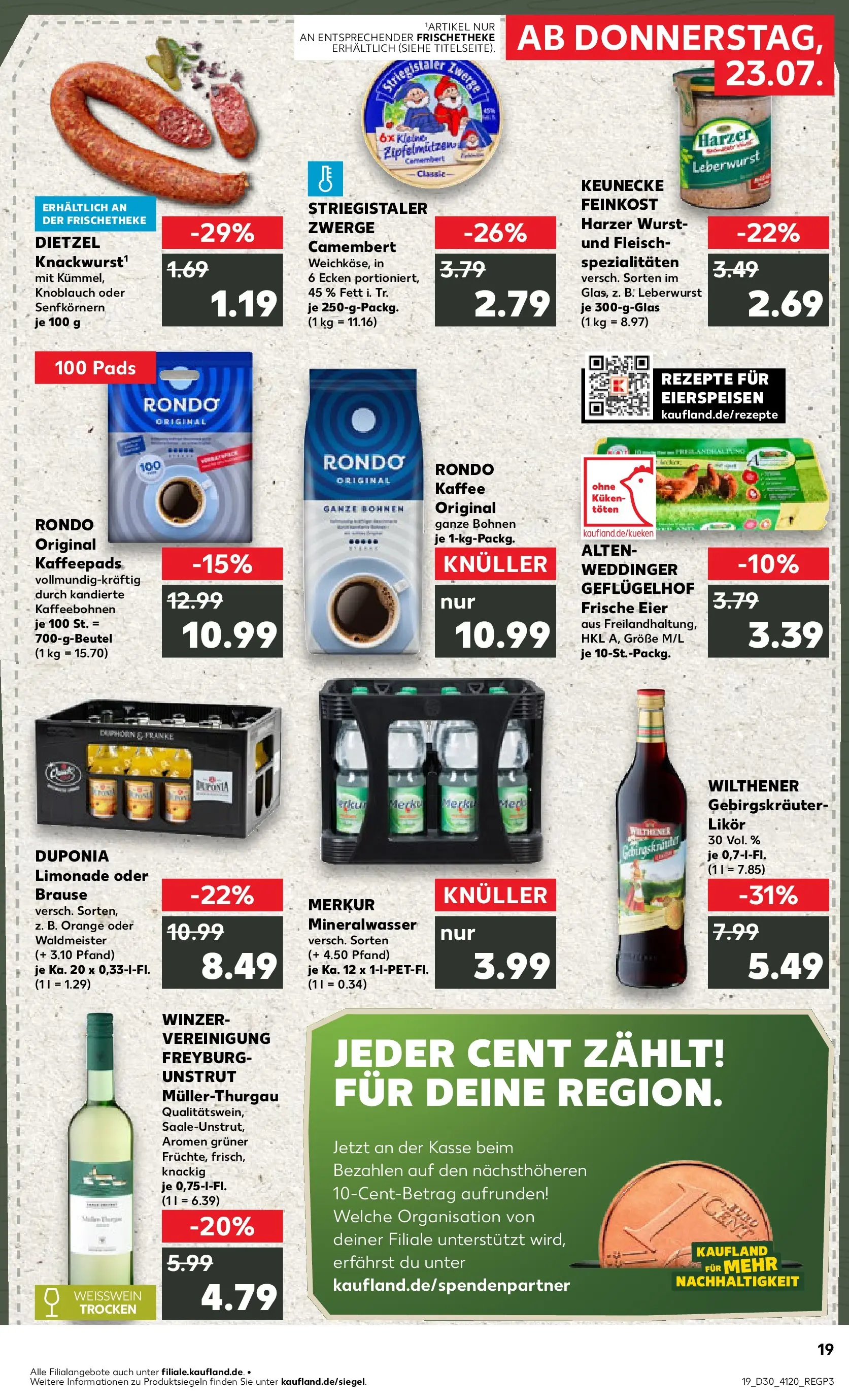 Prospekt Kaufland ab 20.07.2026 ยป Angebote und Werbung Online | Seite: 28 | Produkte: Eier, Kaffee, Weiรwein, Mineralwasser Prospekt Kaufland ab 20.07.2026 ยป Angebote Online zum Blรคttern | Seite: 28 | Produkte: Eier, Kaffee, Weiรwein, Mineralwasser