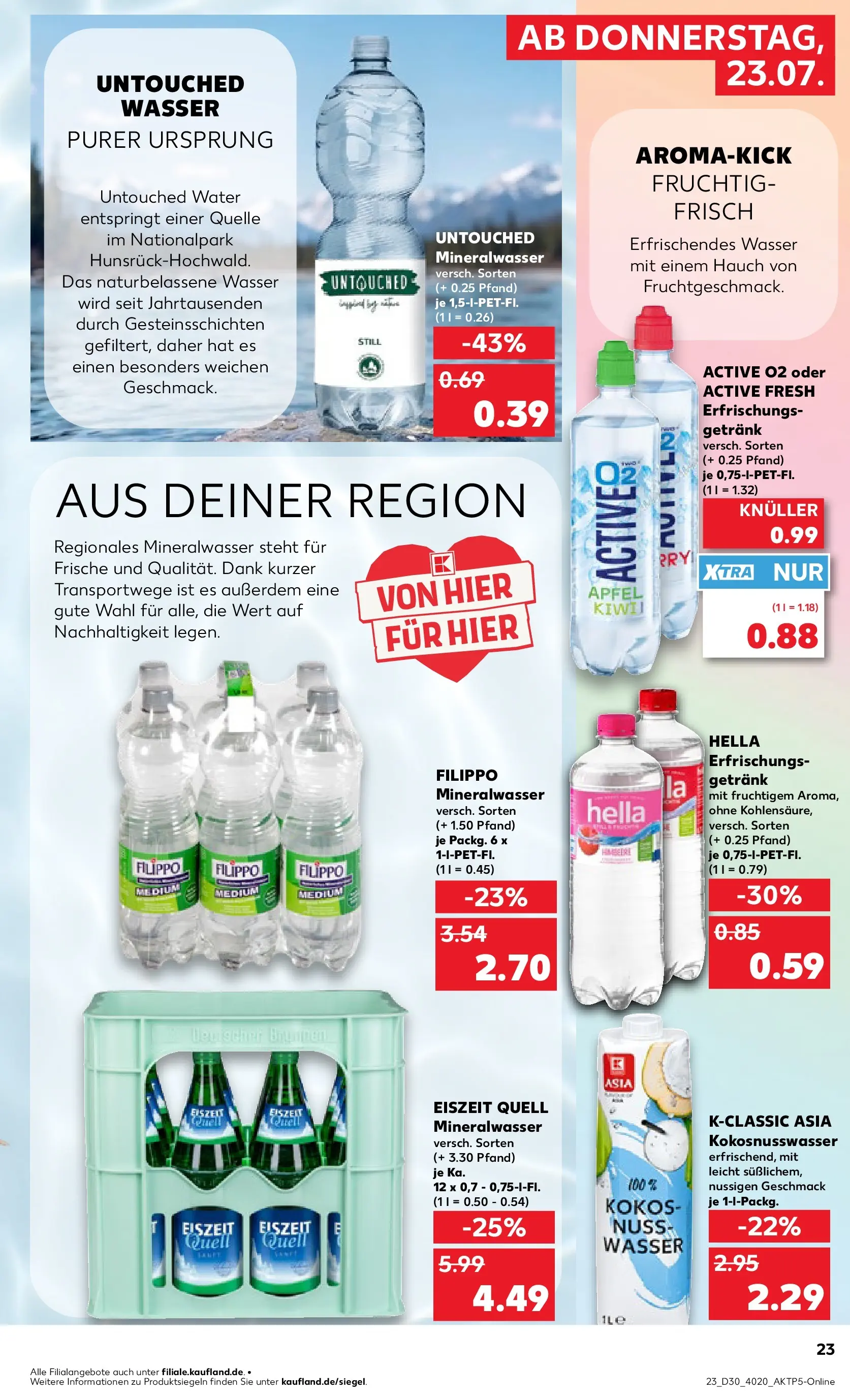 Prospekt Kaufland ab 20.07.2026 ยป Angebote und Werbung Online | Seite: 32 | Produkte: รpfel, Mineralwasser, Wasser, Hella Prospekt Kaufland ab 20.07.2026 ยป Angebote Online zum Blรคttern | Seite: 32 | Produkte: รpfel, Mineralwasser, Wasser, Hella