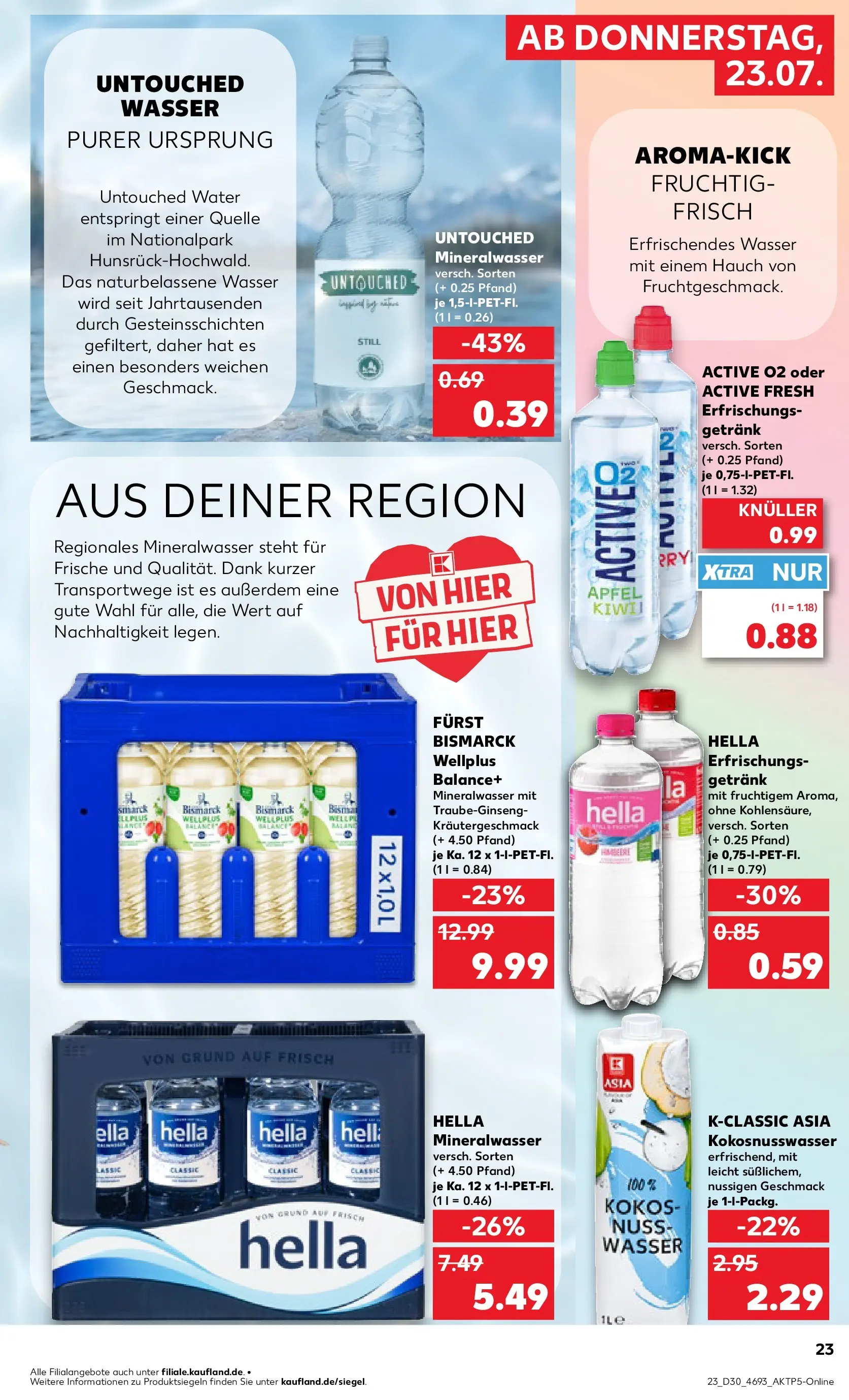 Prospekt Kaufland ab 20.07.2026 ยป Angebote und Werbung Online | Seite: 32 | Produkte: Mineralwasser, Wasser, Hella Prospekt Kaufland ab 20.07.2026 ยป Angebote Online zum Blรคttern | Seite: 32 | Produkte: Mineralwasser, Wasser, Hella