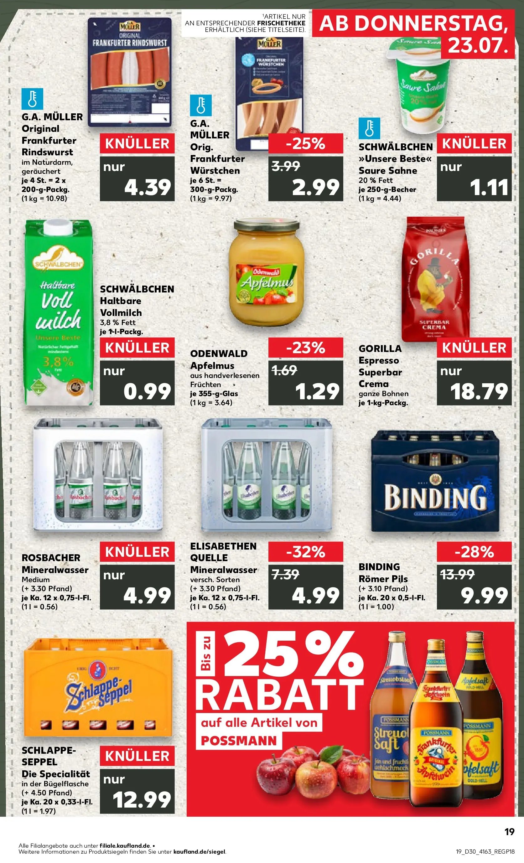 Prospekt Kaufland ab 20.07.2026 ยป Angebote und Werbung Online | Seite: 28 | Produkte: Pils, Mineralwasser, Saft, Sahne Prospekt Kaufland ab 20.07.2026 ยป Angebote Online zum Blรคttern | Seite: 28 | Produkte: Pils, Mineralwasser, Saft, Sahne