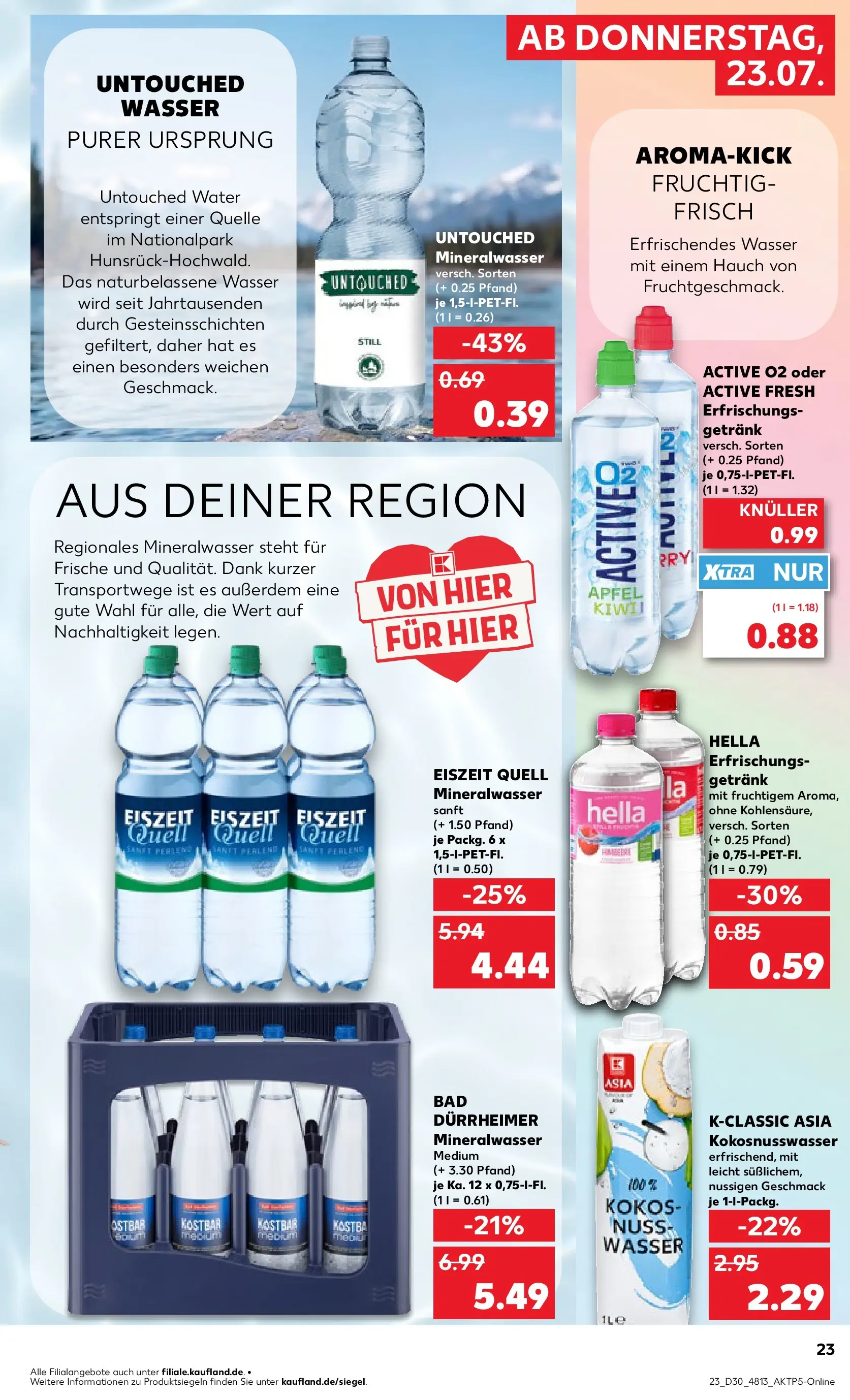 Prospekt Kaufland ab 20.07.2026 ยป Angebote und Werbung Online | Seite: 32 | Produkte: Mineralwasser, Wasser, Hella Prospekt Kaufland ab 20.07.2026 ยป Angebote Online zum Blรคttern | Seite: 32 | Produkte: Mineralwasser, Wasser, Hella