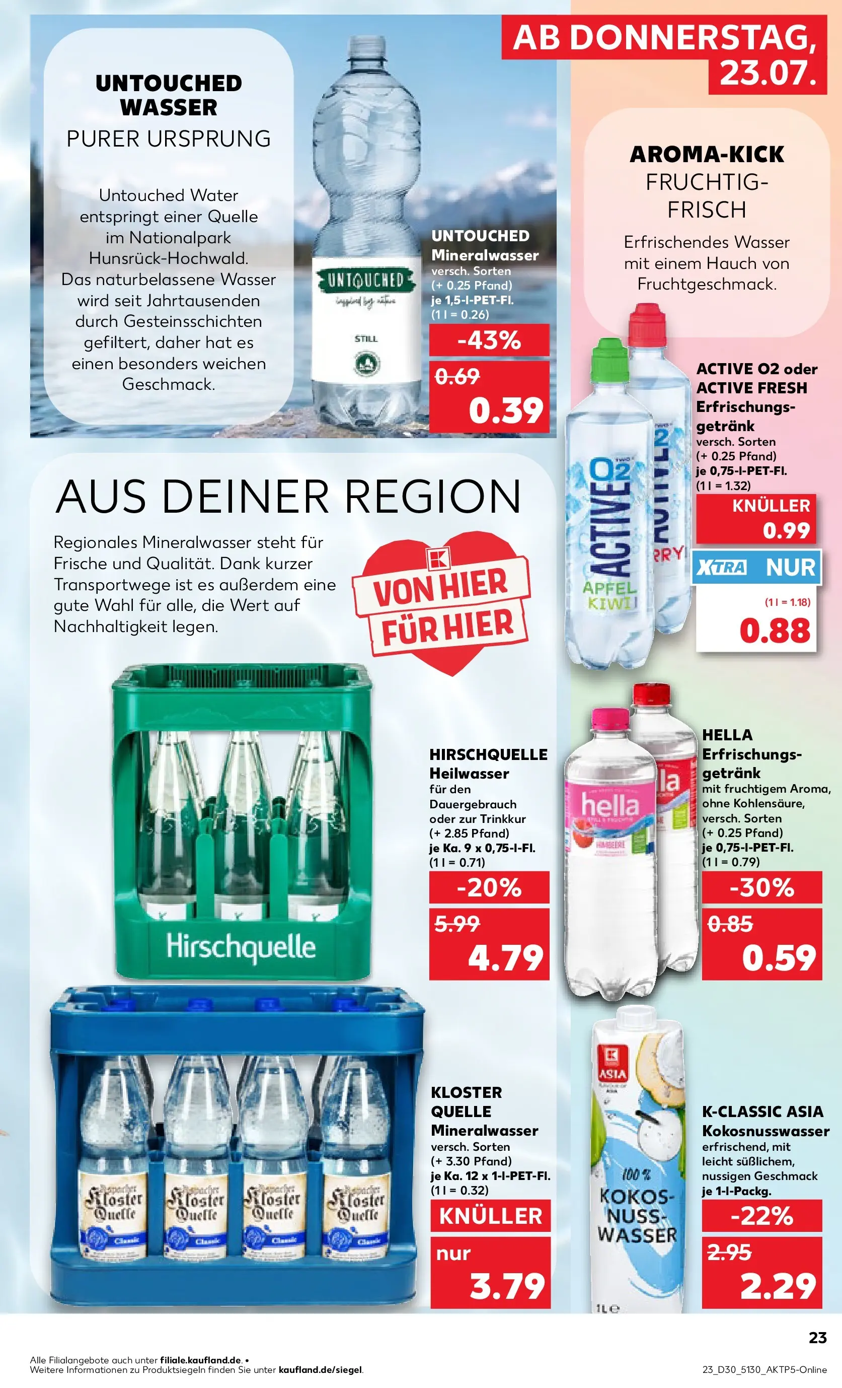 Prospekt Kaufland ab 20.07.2026 ยป Angebote und Werbung Online | Seite: 32 | Produkte: รpfel, Mineralwasser, Wasser, Hella Prospekt Kaufland ab 20.07.2026 ยป Angebote Online zum Blรคttern | Seite: 32 | Produkte: รpfel, Mineralwasser, Wasser, Hella