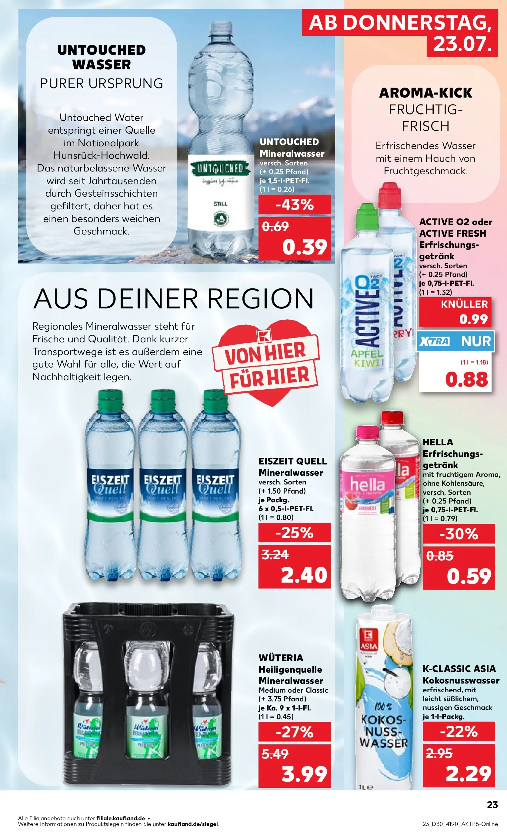 Prospekt Kaufland ab 20.07.2026 ยป Angebote und Werbung Online | Seite: 32 | Produkte: Mineralwasser, Wasser, Hella Prospekt Kaufland ab 20.07.2026 ยป Angebote Online zum Blรคttern | Seite: 32 | Produkte: Mineralwasser, Wasser, Hella