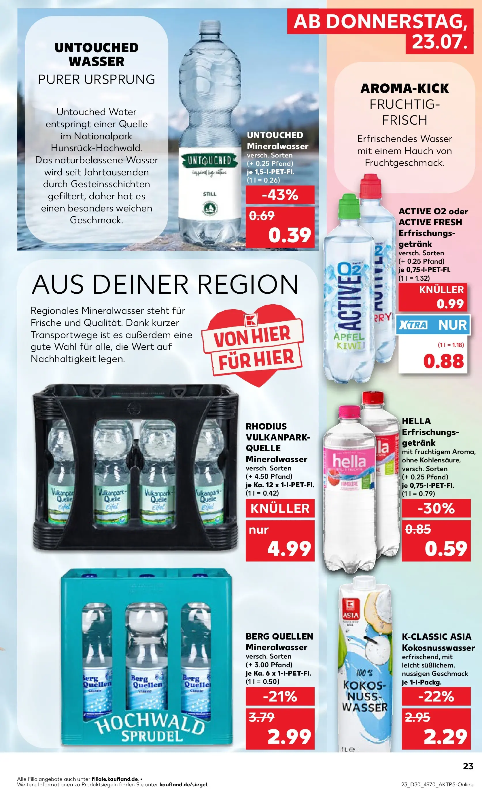 Prospekt Kaufland ab 20.07.2026 ยป Angebote und Werbung Online | Seite: 32 | Produkte: รpfel, Mineralwasser, Wasser, Hella Prospekt Kaufland ab 20.07.2026 ยป Angebote Online zum Blรคttern | Seite: 32 | Produkte: รpfel, Mineralwasser, Wasser, Hella