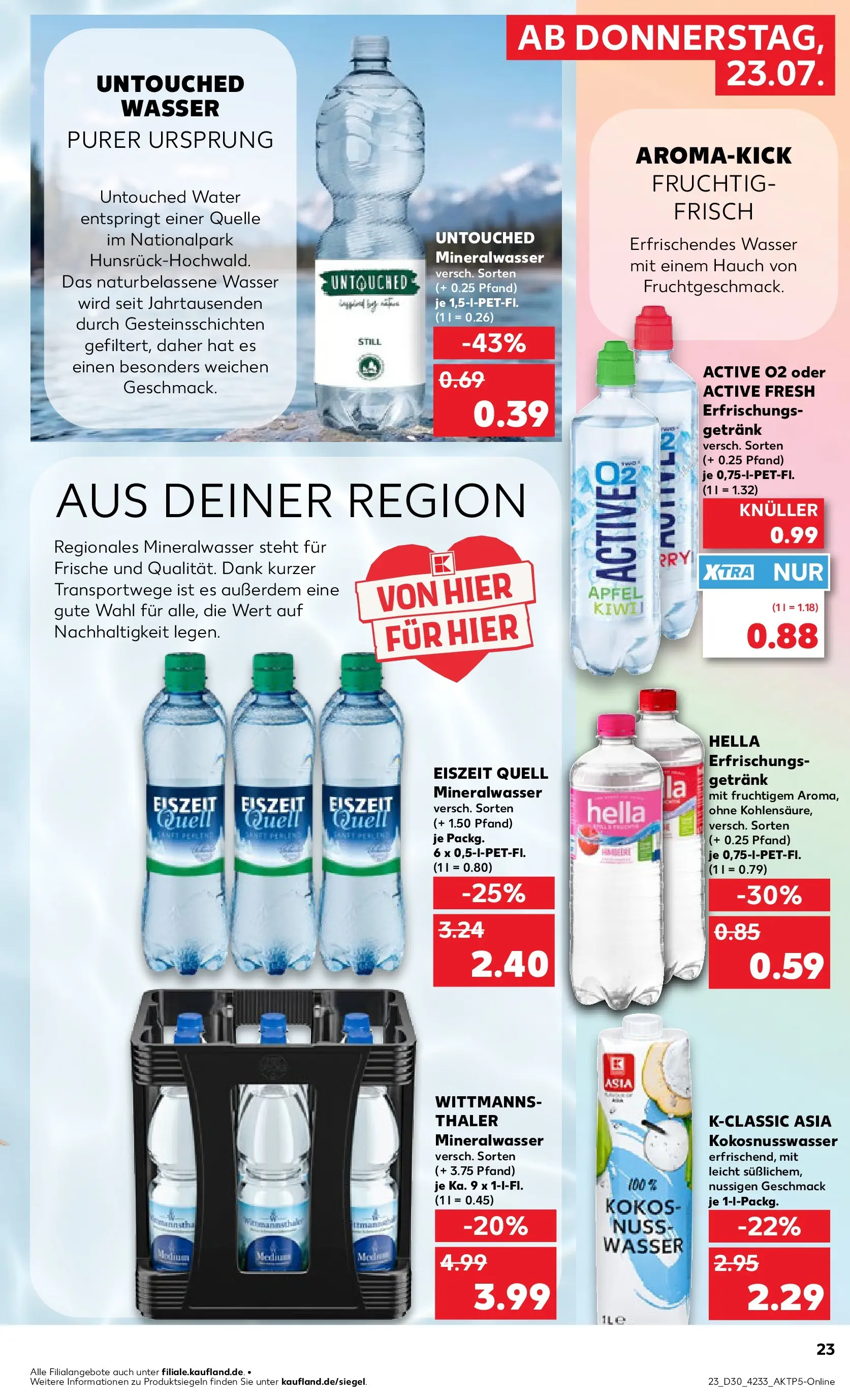 Prospekt Kaufland ab 20.07.2026 ยป Angebote und Werbung Online | Seite: 32 | Produkte: รpfel, Mineralwasser, Wasser, Hella Prospekt Kaufland ab 20.07.2026 ยป Angebote Online zum Blรคttern | Seite: 32 | Produkte: รpfel, Mineralwasser, Wasser, Hella