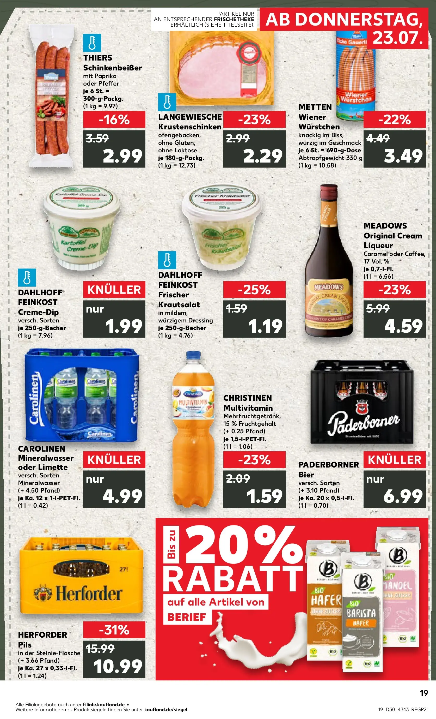 Prospekt Kaufland ab 20.07.2026 ยป Angebote und Werbung Online | Seite: 28 | Produkte: Bier, Mineralwasser, Paprika, Pfeffer Prospekt Kaufland ab 20.07.2026 ยป Angebote Online zum Blรคttern | Seite: 28 | Produkte: Bier, Mineralwasser, Paprika, Pfeffer