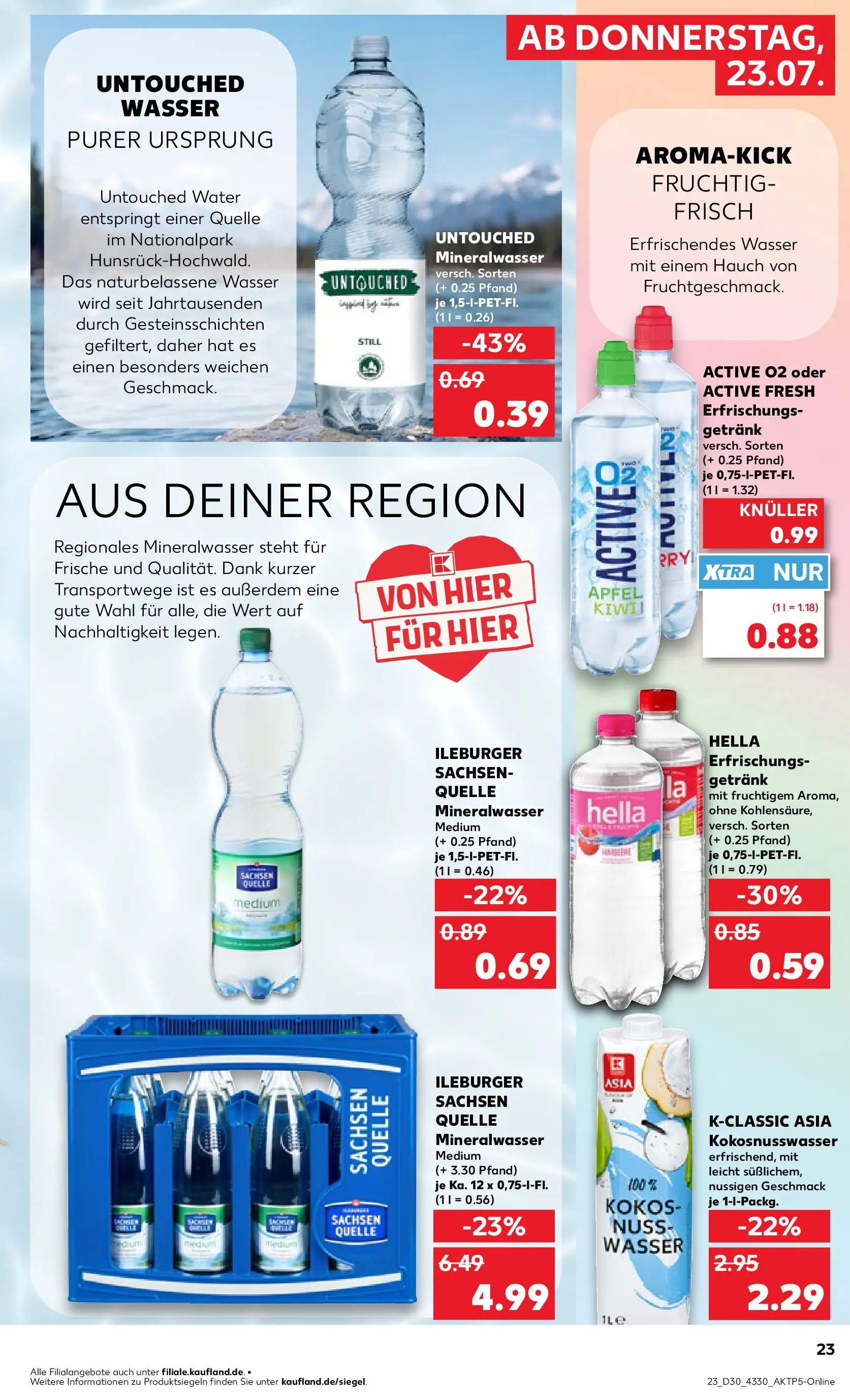 Prospekt Kaufland ab 20.07.2026 ยป Angebote und Werbung Online | Seite: 32 | Produkte: รpfel, Mineralwasser, Wasser, Hella Prospekt Kaufland ab 20.07.2026 ยป Angebote Online zum Blรคttern | Seite: 32 | Produkte: รpfel, Mineralwasser, Wasser, Hella