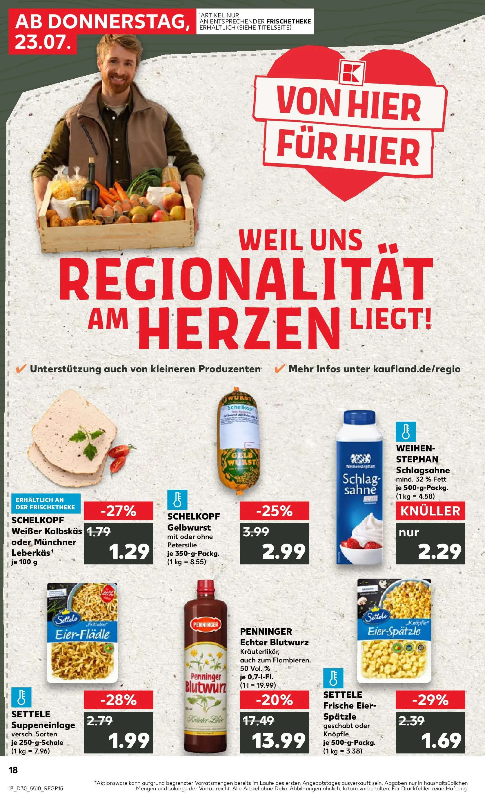 Prospekt Kaufland ab 20.07.2026 ยป Angebote und Werbung Online | Seite: 27 | Produkte: Schlagsahne, Eier, Wurst, Sahne Prospekt Kaufland ab 20.07.2026 ยป Angebote Online zum Blรคttern | Seite: 27 | Produkte: Schlagsahne, Eier, Wurst, Sahne