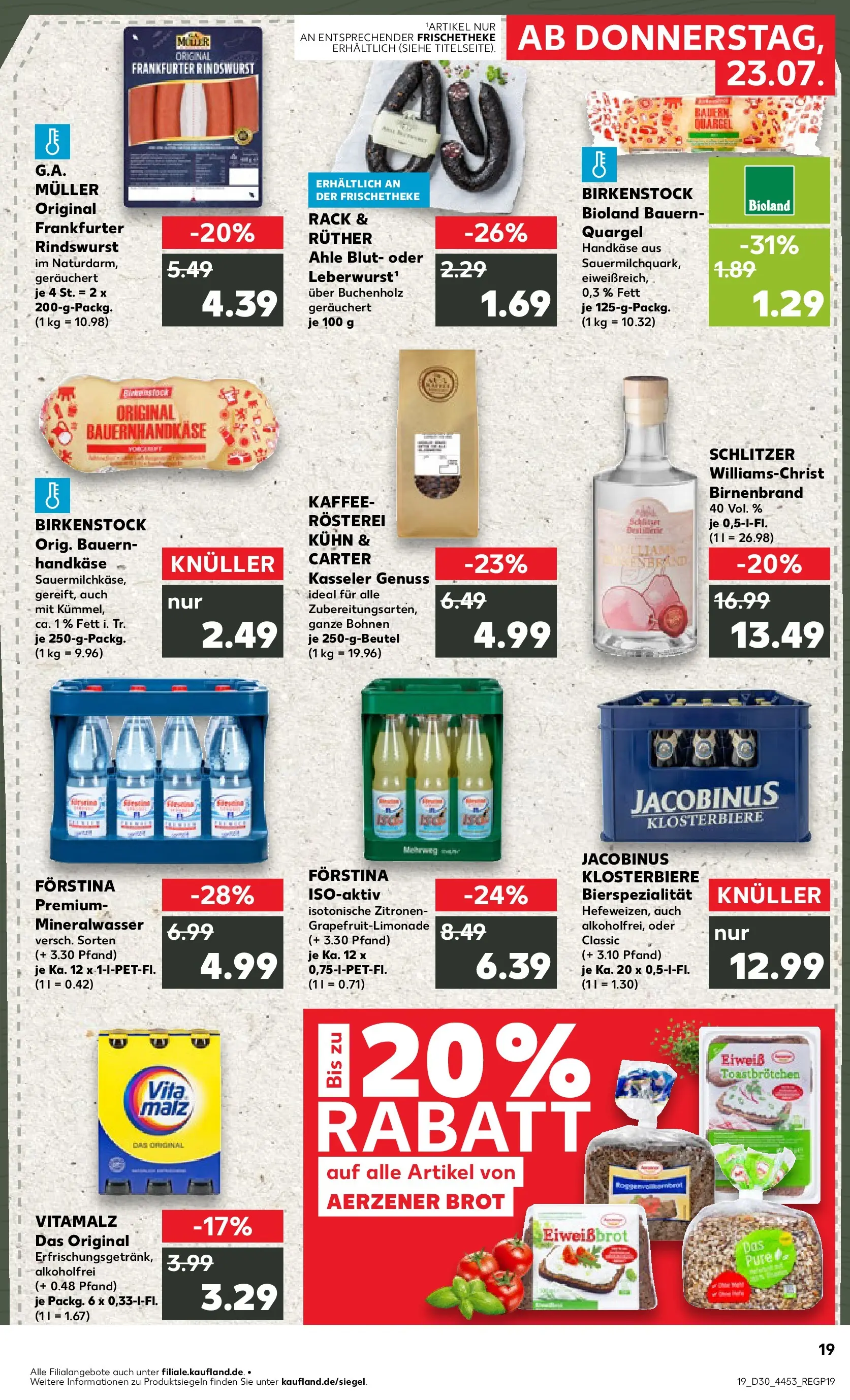 Prospekt Kaufland ab 20.07.2026 ยป Angebote und Werbung Online | Seite: 28 | Produkte: Kaffee, Mineralwasser, Brot, Zitronen Prospekt Kaufland ab 20.07.2026 ยป Angebote Online zum Blรคttern | Seite: 28 | Produkte: Kaffee, Mineralwasser, Brot, Zitronen