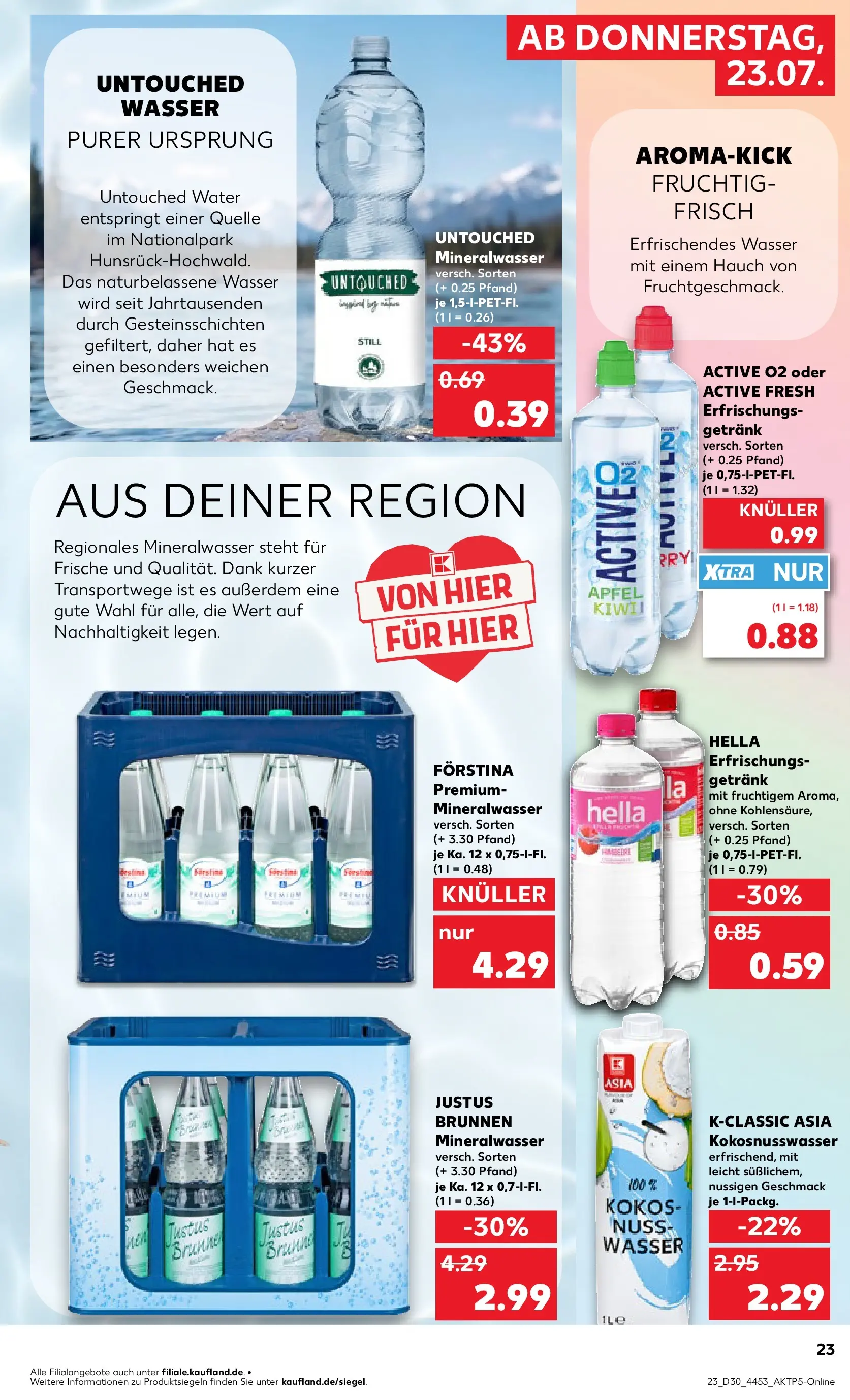 Prospekt Kaufland ab 20.07.2026 ยป Angebote und Werbung Online | Seite: 32 | Produkte: รpfel, Mineralwasser, Wasser, Hella Prospekt Kaufland ab 20.07.2026 ยป Angebote Online zum Blรคttern | Seite: 32 | Produkte: รpfel, Mineralwasser, Wasser, Hella
