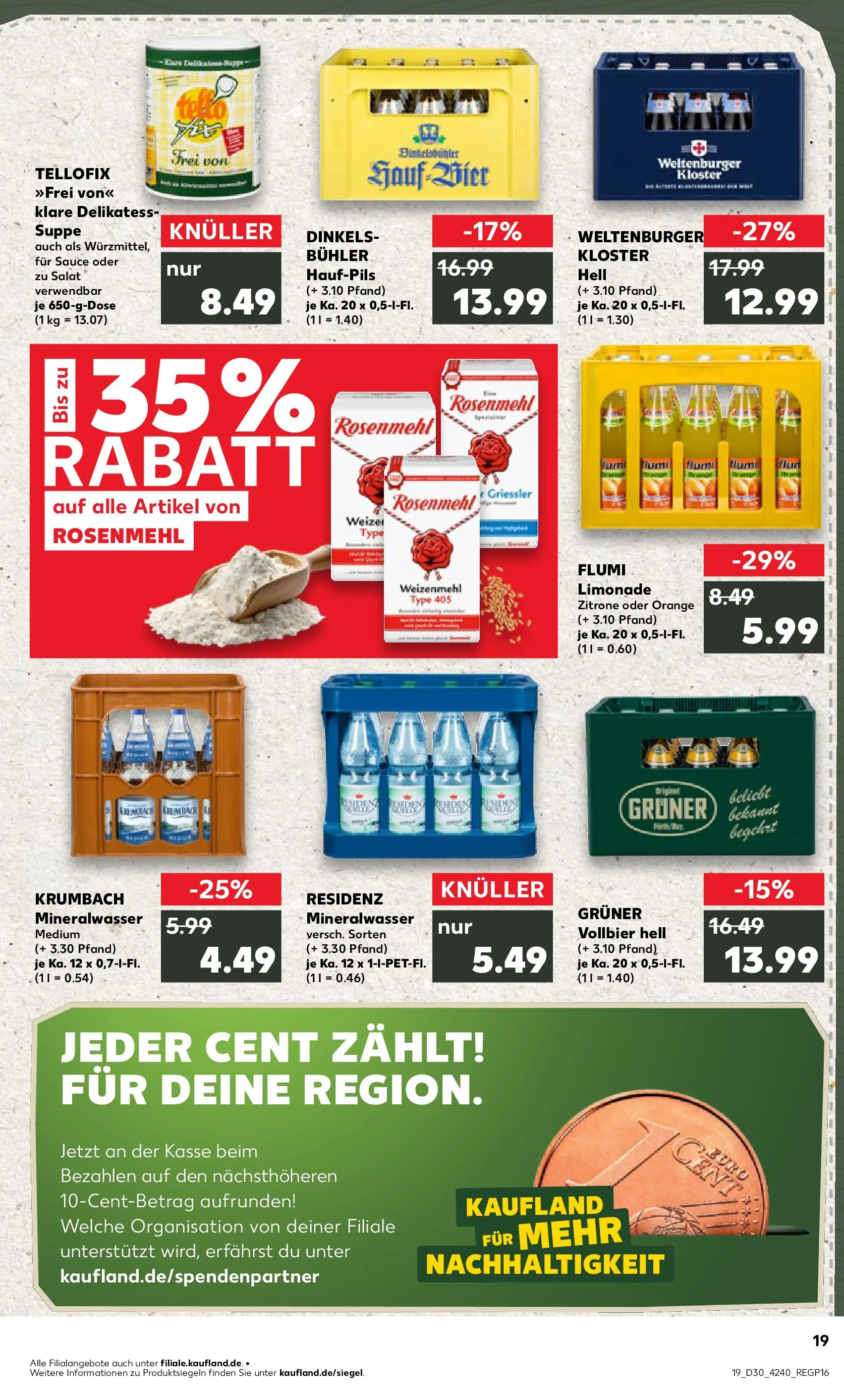Prospekt Kaufland ab 20.07.2026 ยป Angebote und Werbung Online | Seite: 28 | Produkte: Limonade, Weizenmehl, Mineralwasser, Zitrone Prospekt Kaufland ab 20.07.2026 ยป Angebote Online zum Blรคttern | Seite: 28 | Produkte: Limonade, Weizenmehl, Mineralwasser, Zitrone