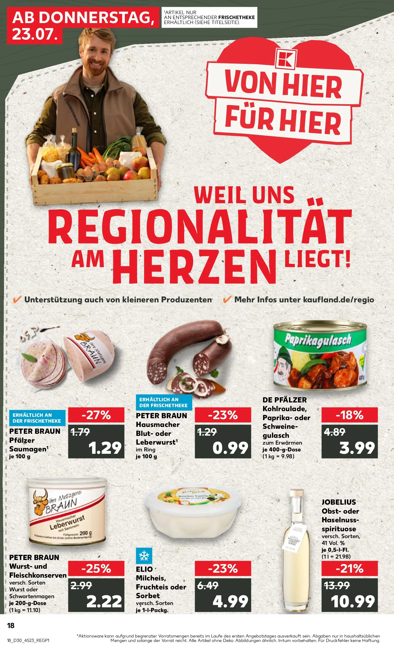 Prospekt Kaufland ab 20.07.2026 ยป Angebote und Werbung Online | Seite: 27 | Produkte: Paprika, Obst, Gulasch, Wurst Prospekt Kaufland ab 20.07.2026 ยป Angebote Online zum Blรคttern | Seite: 27 | Produkte: Paprika, Obst, Gulasch, Wurst
