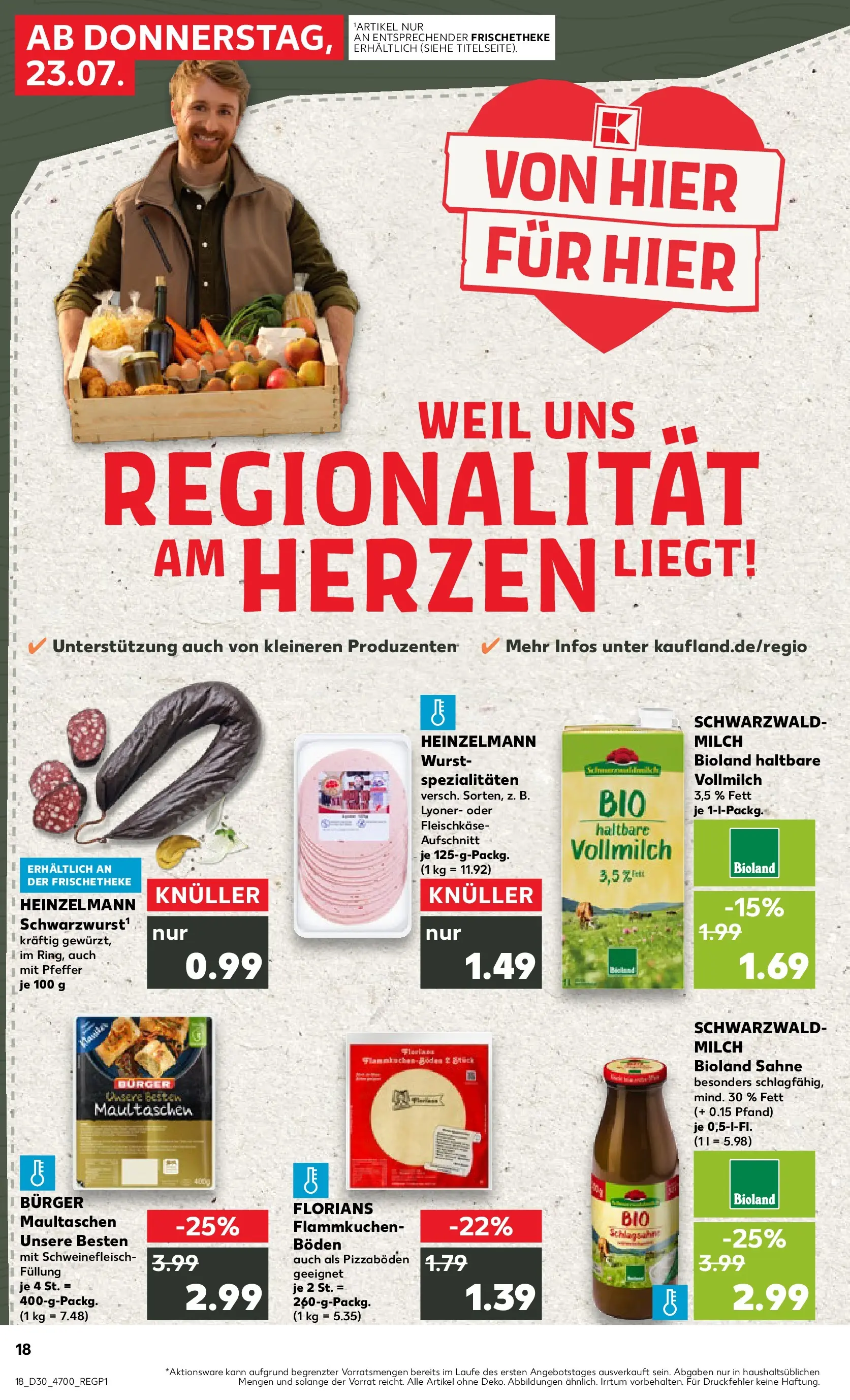 Prospekt Kaufland ab 20.07.2026 ยป Angebote und Werbung Online | Seite: 27 | Produkte: Schlagsahne, Milch, Burger, Sahne Prospekt Kaufland ab 20.07.2026 ยป Angebote Online zum Blรคttern | Seite: 27 | Produkte: Schlagsahne, Milch, Burger, Sahne