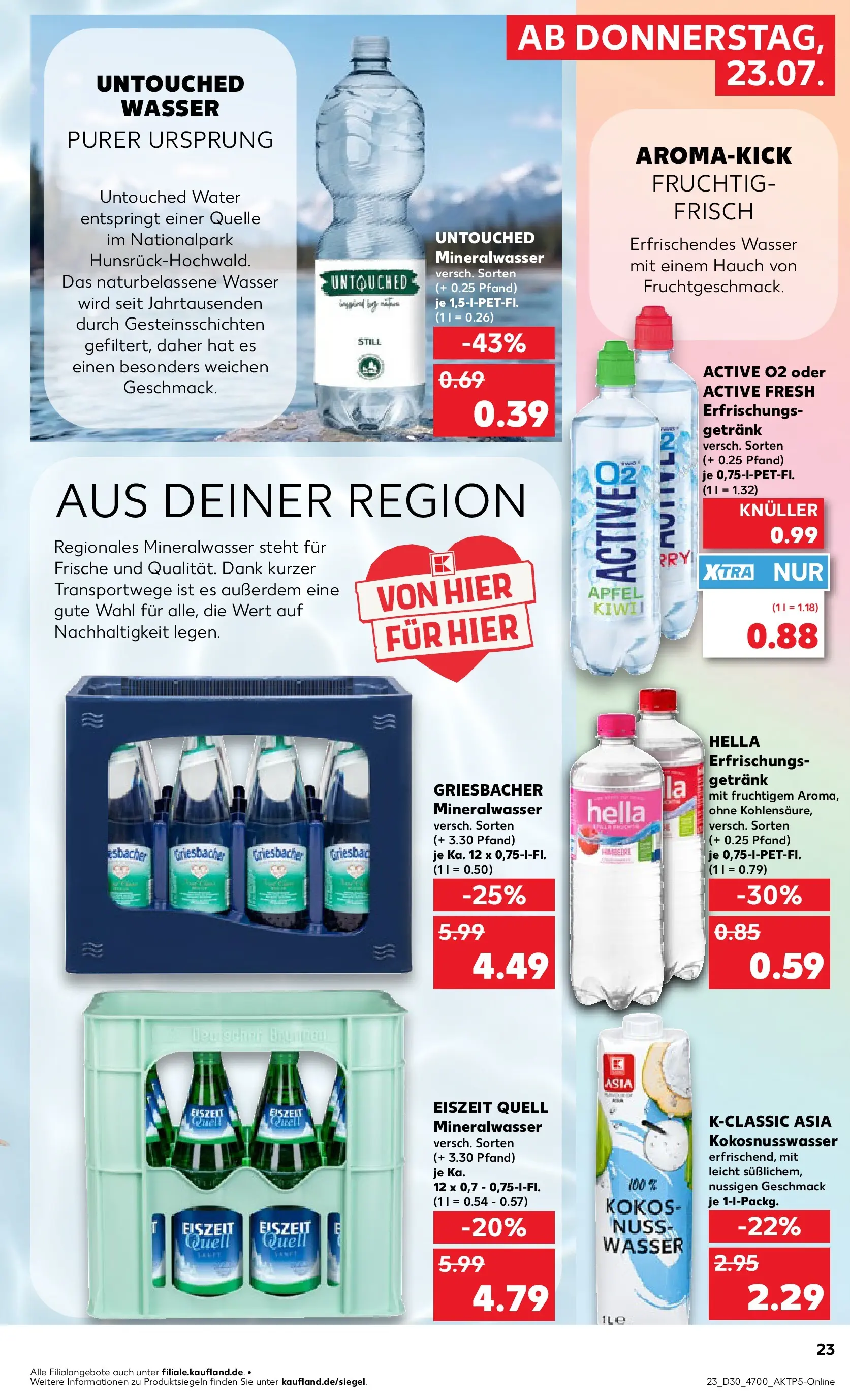 Prospekt Kaufland ab 20.07.2026 ยป Angebote und Werbung Online | Seite: 32 | Produkte: รpfel, Mineralwasser, Wasser, Hella Prospekt Kaufland ab 20.07.2026 ยป Angebote Online zum Blรคttern | Seite: 32 | Produkte: รpfel, Mineralwasser, Wasser, Hella
