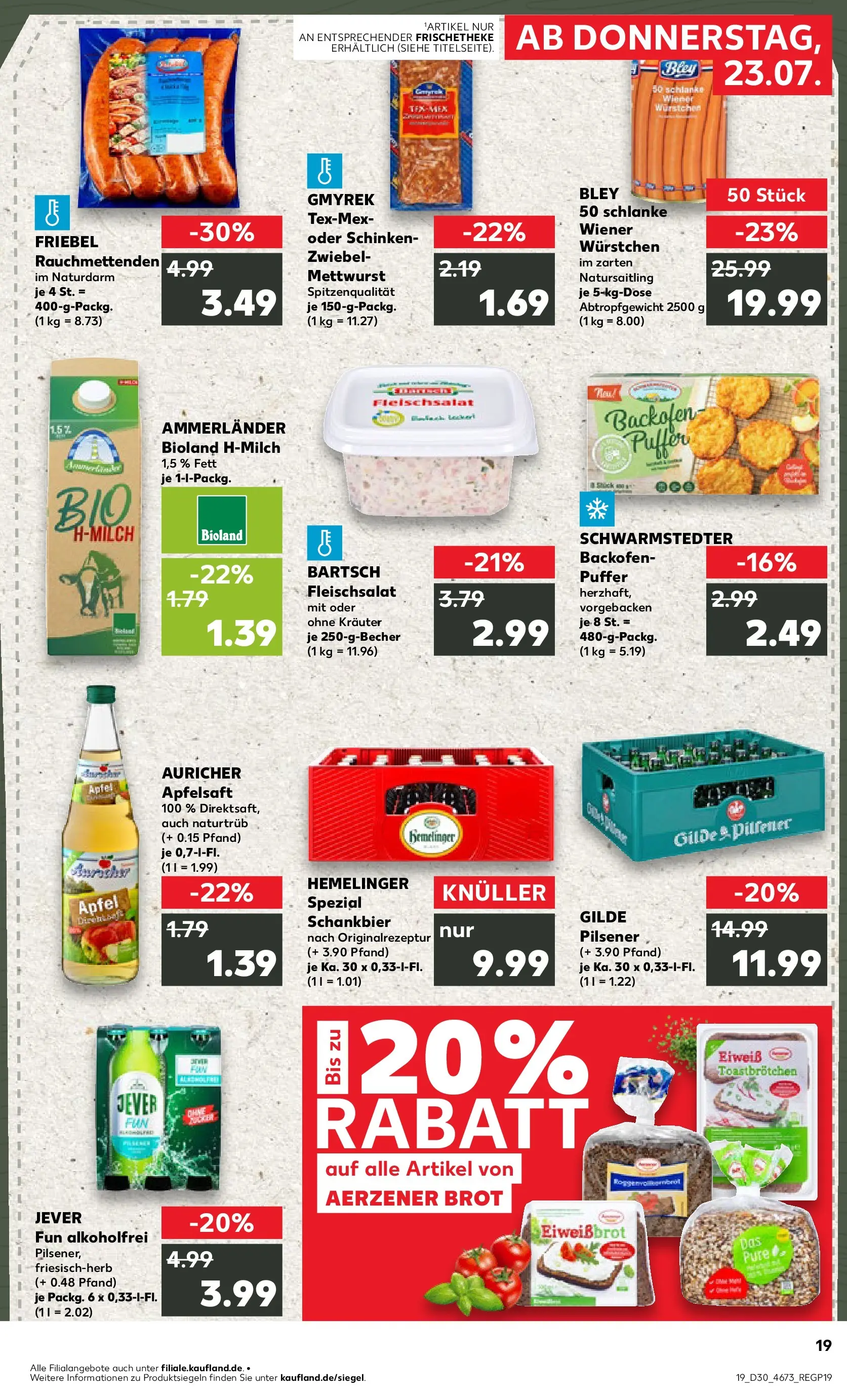 Prospekt Kaufland ab 20.07.2026 ยป Angebote und Werbung Online | Seite: 28 | Produkte: Apfelsaft, Jever, Backofen, Brot Prospekt Kaufland ab 20.07.2026 ยป Angebote Online zum Blรคttern | Seite: 28 | Produkte: Apfelsaft, Jever, Backofen, Brot