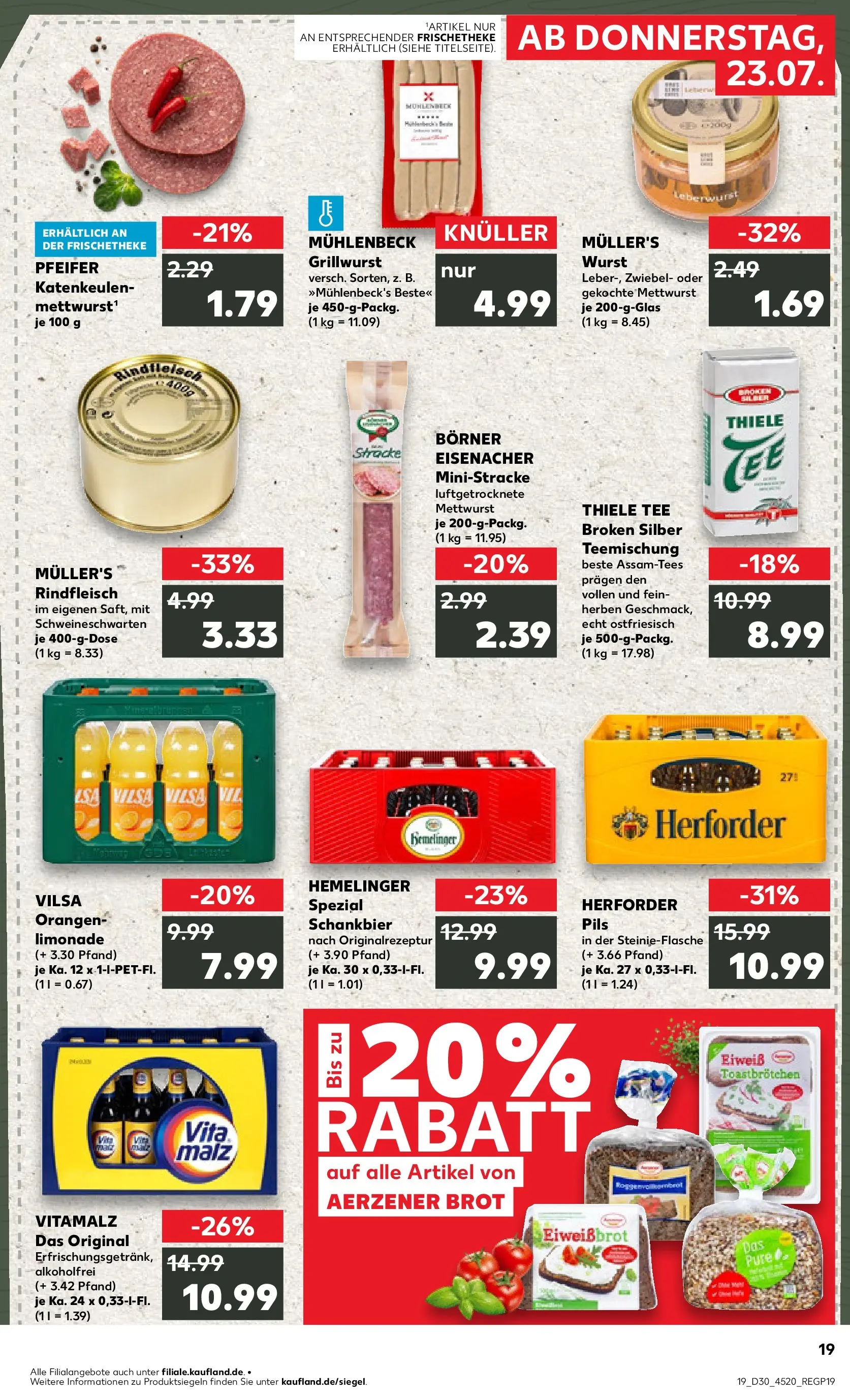 Prospekt Kaufland ab 20.07.2026 ยป Angebote und Werbung Online | Seite: 28 | Produkte: Pils, Limonade, Wurst, Brot Prospekt Kaufland ab 20.07.2026 ยป Angebote Online zum Blรคttern | Seite: 28 | Produkte: Pils, Limonade, Wurst, Brot