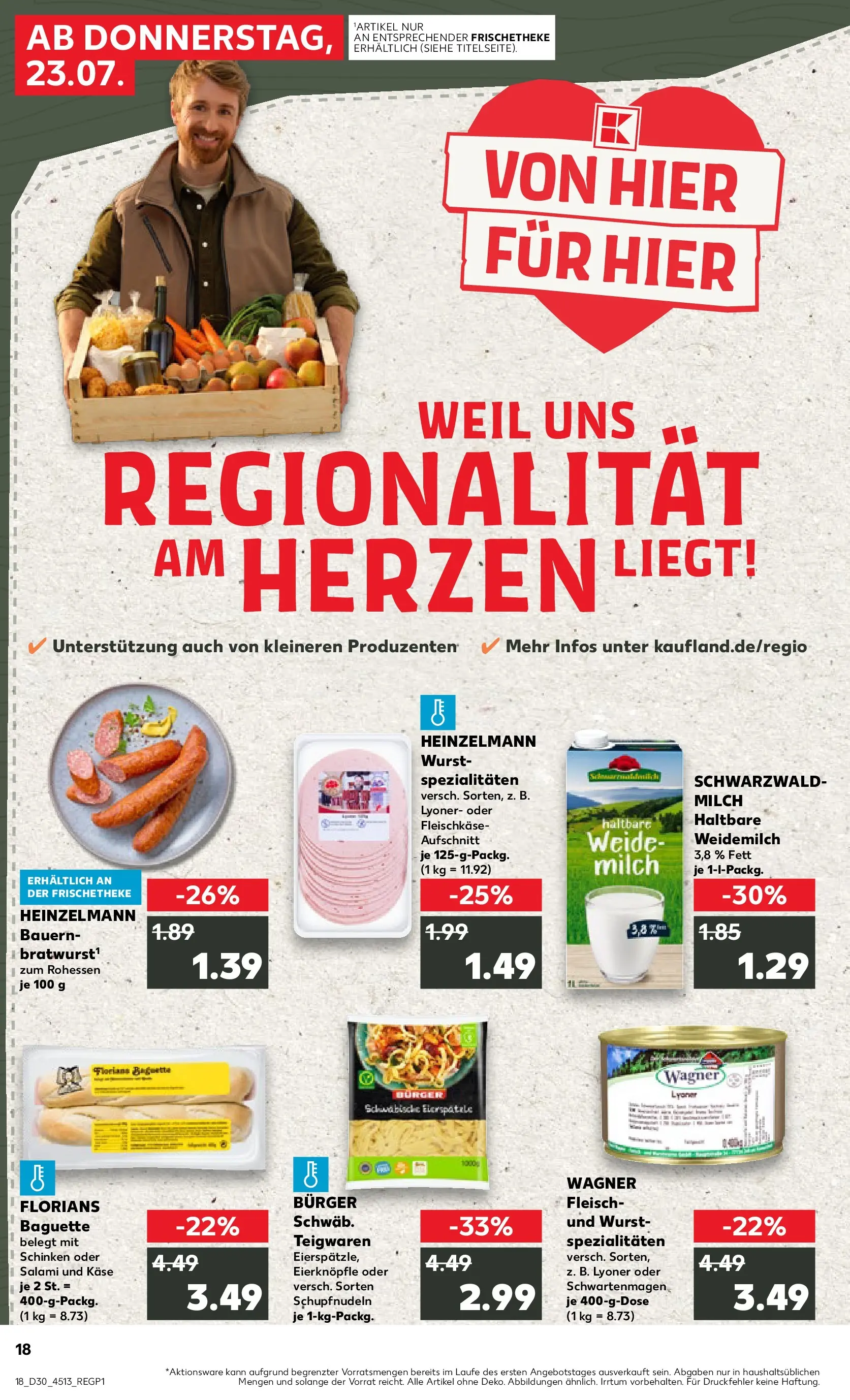 Prospekt Kaufland ab 20.07.2026 ยป Angebote und Werbung Online | Seite: 27 | Produkte: Burger, Wurst, Salami, Schinken Prospekt Kaufland ab 20.07.2026 ยป Angebote Online zum Blรคttern | Seite: 27 | Produkte: Burger, Wurst, Salami, Schinken
