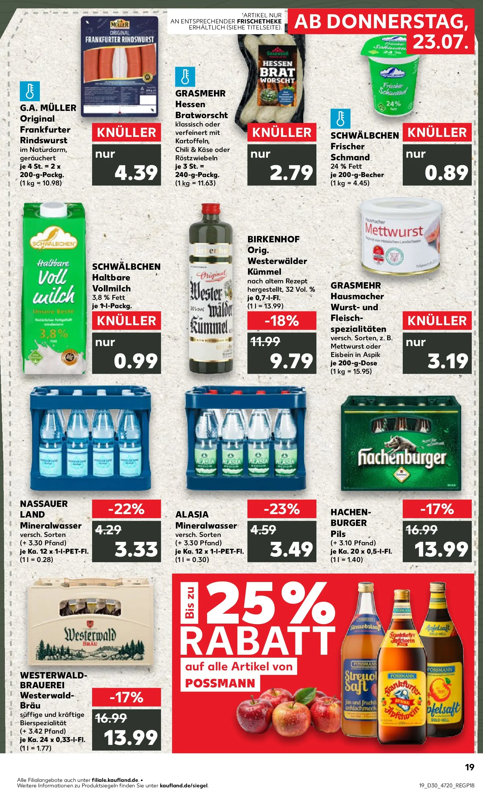 Prospekt Kaufland ab 20.07.2026 ยป Angebote und Werbung Online | Seite: 28 | Produkte: Pils, Mineralwasser, Wurst, Fleisch Prospekt Kaufland ab 20.07.2026 ยป Angebote Online zum Blรคttern | Seite: 28 | Produkte: Pils, Mineralwasser, Wurst, Fleisch