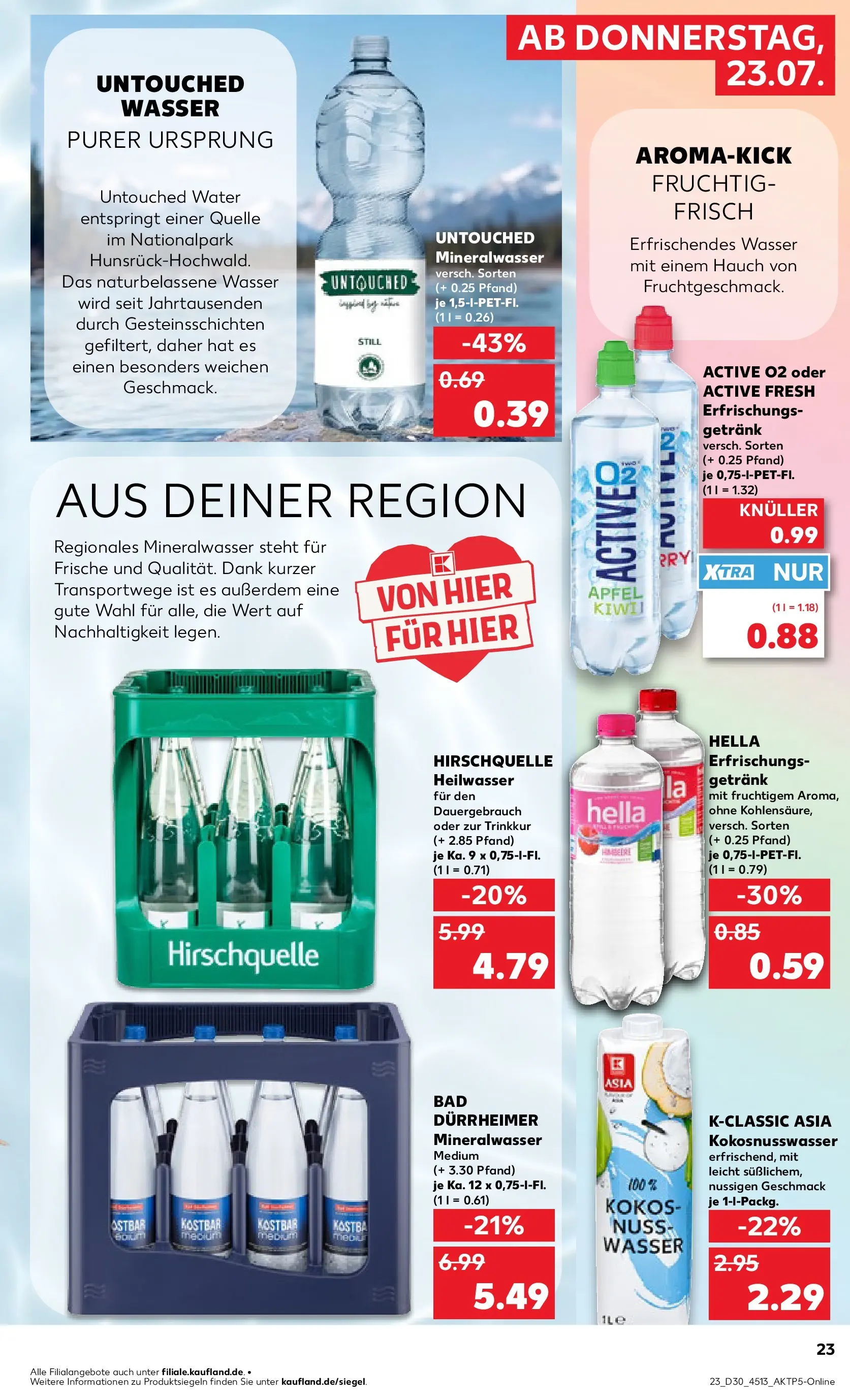 Prospekt Kaufland ab 20.07.2026 ยป Angebote und Werbung Online | Seite: 32 | Produkte: รpfel, Mineralwasser, Wasser, Hella Prospekt Kaufland ab 20.07.2026 ยป Angebote Online zum Blรคttern | Seite: 32 | Produkte: รpfel, Mineralwasser, Wasser, Hella
