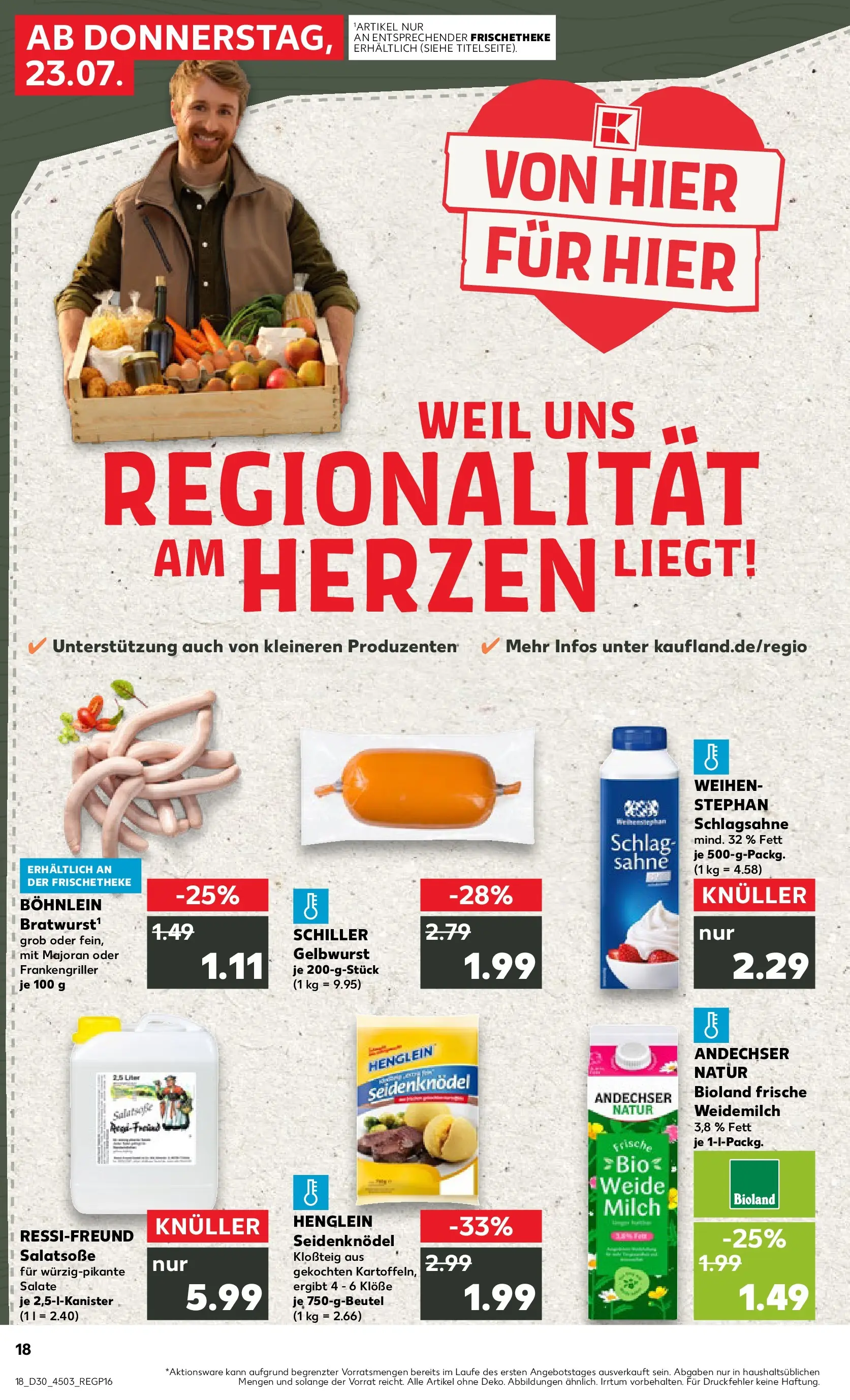 Prospekt Kaufland ab 20.07.2026 ยป Angebote und Werbung Online | Seite: 27 | Produkte: Schlagsahne, Milch, Sahne Prospekt Kaufland ab 20.07.2026 ยป Angebote Online zum Blรคttern | Seite: 27 | Produkte: Schlagsahne, Milch, Sahne