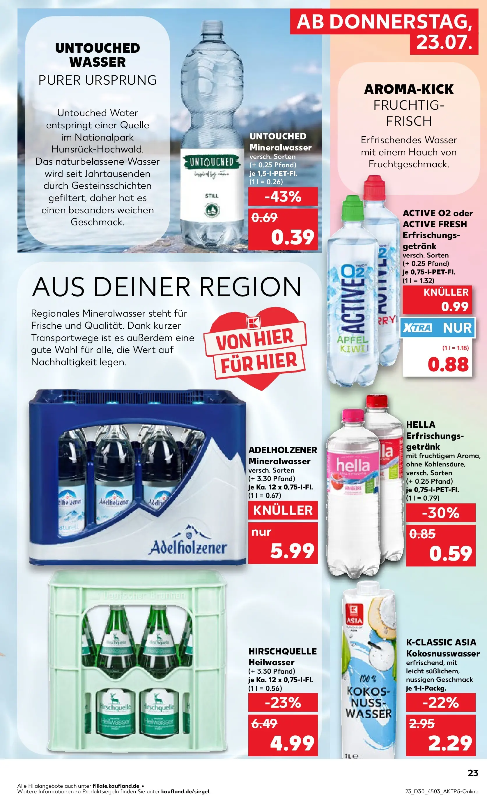 Prospekt Kaufland ab 20.07.2026 ยป Angebote und Werbung Online | Seite: 32 | Produkte: รpfel, Mineralwasser, Wasser, Hella Prospekt Kaufland ab 20.07.2026 ยป Angebote Online zum Blรคttern | Seite: 32 | Produkte: รpfel, Mineralwasser, Wasser, Hella