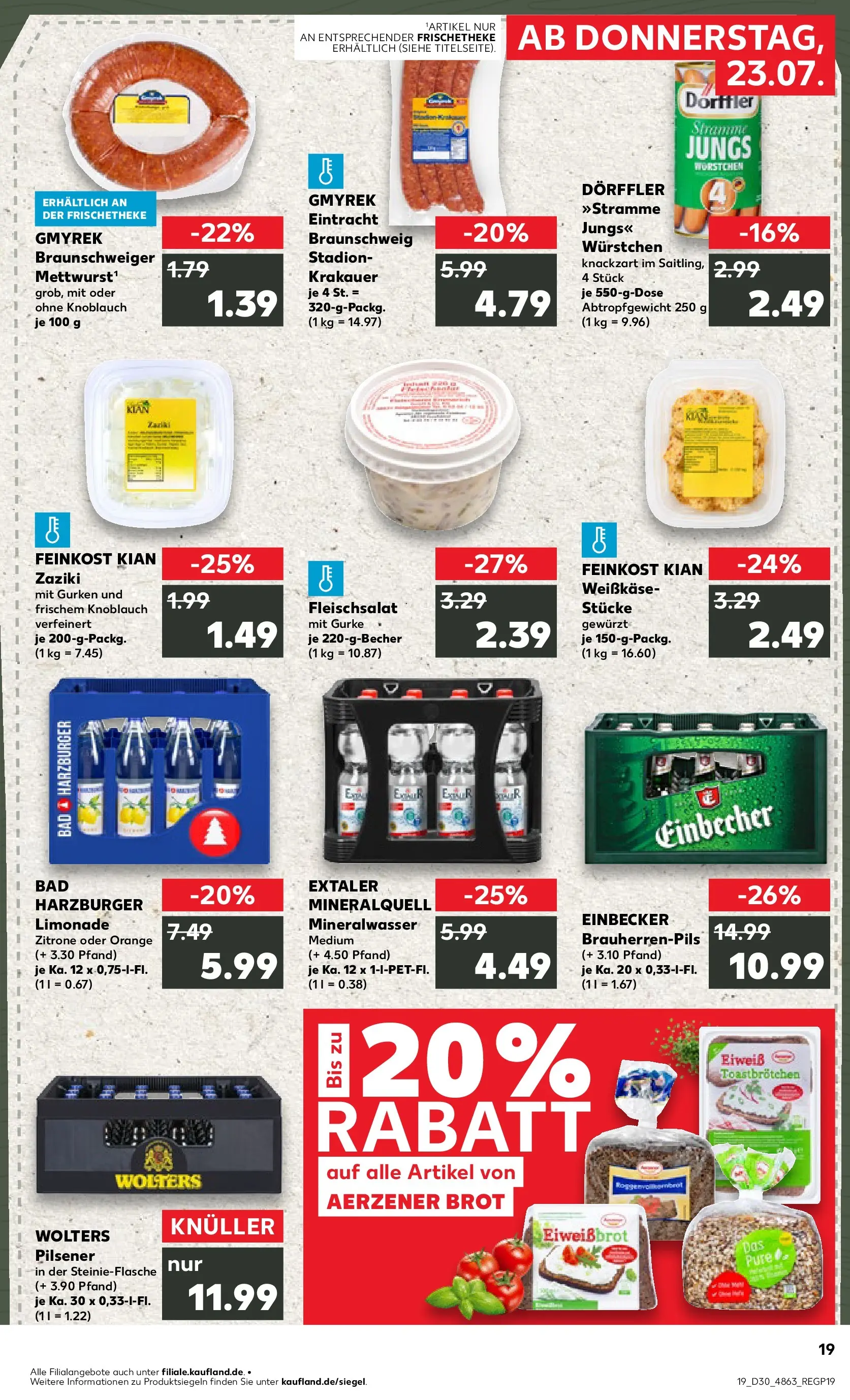 Prospekt Kaufland ab 20.07.2026 ยป Angebote und Werbung Online | Seite: 28 | Produkte: Bad, Limonade, Mineralwasser, Gurken Prospekt Kaufland ab 20.07.2026 ยป Angebote Online zum Blรคttern | Seite: 28 | Produkte: Bad, Limonade, Mineralwasser, Gurken