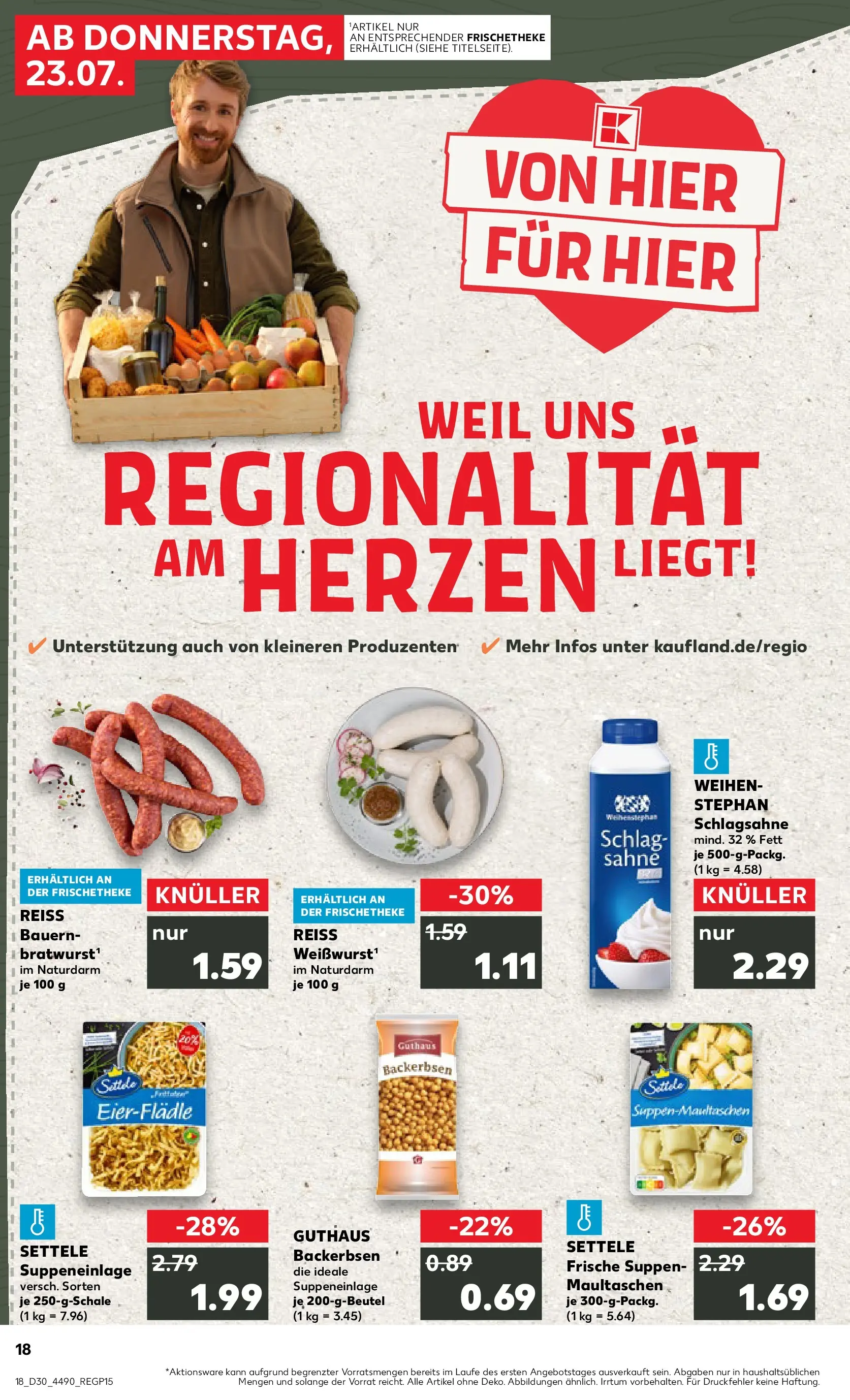 Prospekt Kaufland ab 20.07.2026 ยป Angebote und Werbung Online | Seite: 27 | Produkte: Schlagsahne, Maultaschen, Sahne Prospekt Kaufland ab 20.07.2026 ยป Angebote Online zum Blรคttern | Seite: 27 | Produkte: Schlagsahne, Maultaschen, Sahne