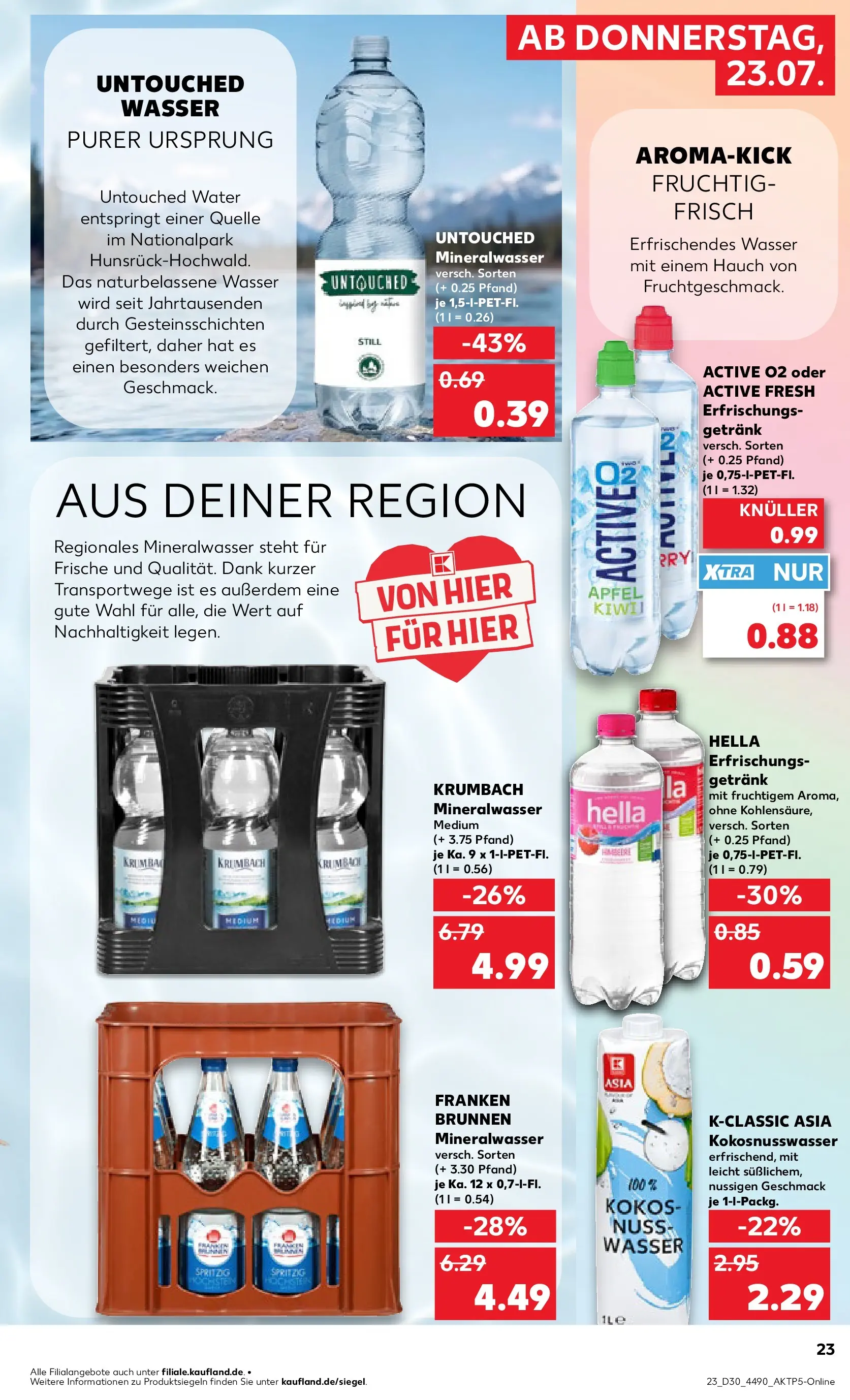 Prospekt Kaufland ab 20.07.2026 ยป Angebote und Werbung Online | Seite: 32 | Produkte: รpfel, Mineralwasser, Wasser, Hella Prospekt Kaufland ab 20.07.2026 ยป Angebote Online zum Blรคttern | Seite: 32 | Produkte: รpfel, Mineralwasser, Wasser, Hella