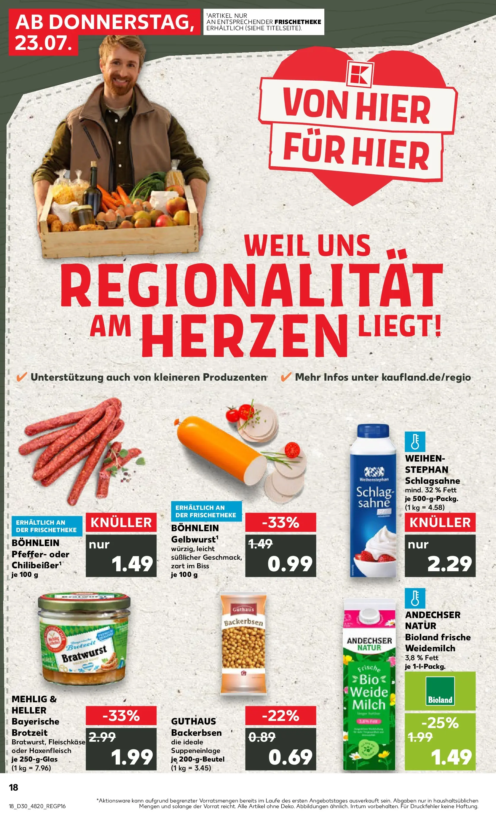 Prospekt Kaufland ab 20.07.2026 ยป Angebote und Werbung Online | Seite: 27 | Produkte: Schlagsahne, Milch, Bratwurst, Sahne Prospekt Kaufland ab 20.07.2026 ยป Angebote Online zum Blรคttern | Seite: 27 | Produkte: Schlagsahne, Milch, Bratwurst, Sahne
