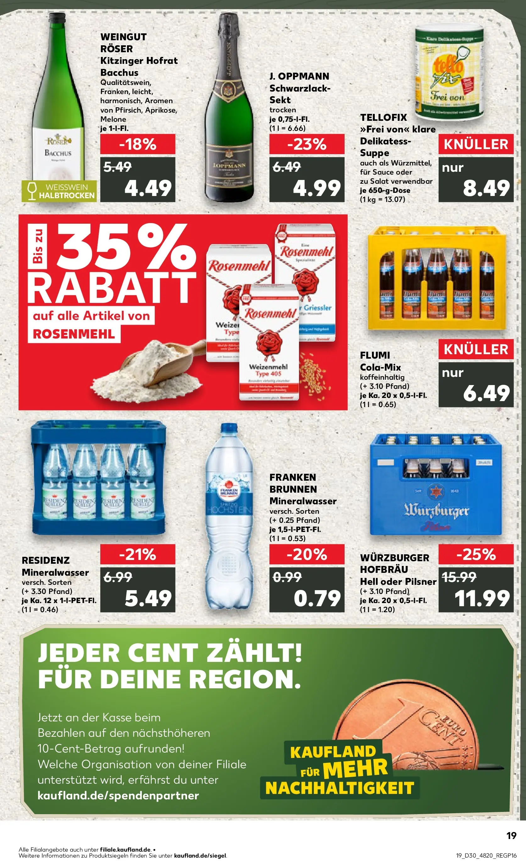 Prospekt Kaufland ab 20.07.2026 ยป Angebote und Werbung Online | Seite: 28 | Produkte: Weiรwein, Weizenmehl, Mineralwasser, Melone Prospekt Kaufland ab 20.07.2026 ยป Angebote Online zum Blรคttern | Seite: 28 | Produkte: Weiรwein, Weizenmehl, Mineralwasser, Melone