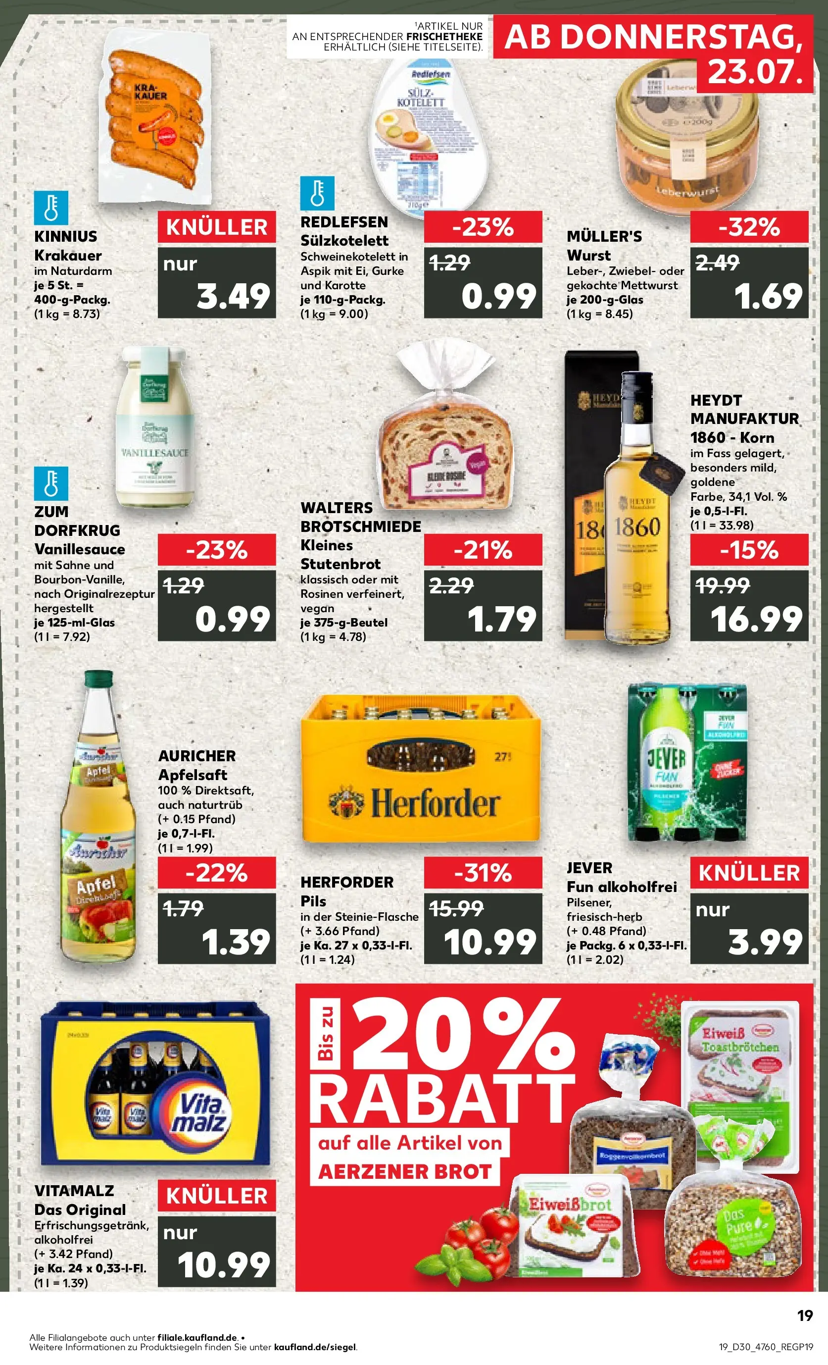 Prospekt Kaufland ab 20.07.2026 ยป Angebote und Werbung Online | Seite: 28 | Produkte: Pils, รpfel, Rosinen, Brot Prospekt Kaufland ab 20.07.2026 ยป Angebote Online zum Blรคttern | Seite: 28 | Produkte: Pils, รpfel, Rosinen, Brot