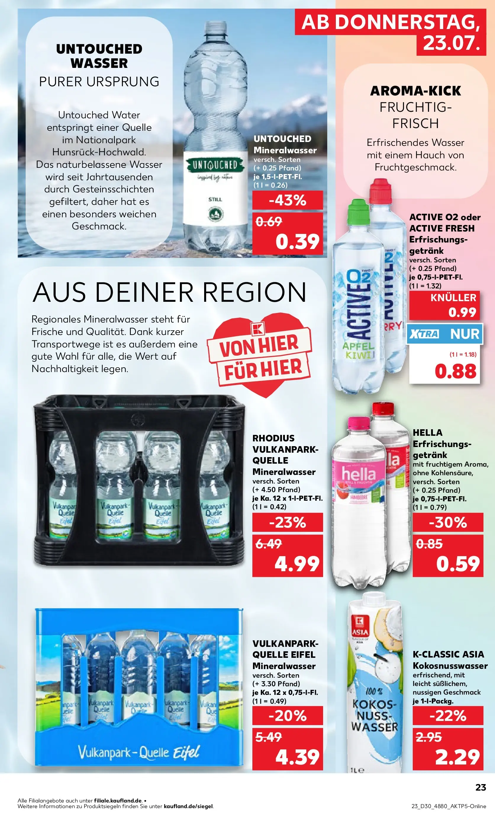 Prospekt Kaufland ab 20.07.2026 ยป Angebote und Werbung Online | Seite: 32 | Produkte: รpfel, Mineralwasser, Wasser, Hella Prospekt Kaufland ab 20.07.2026 ยป Angebote Online zum Blรคttern | Seite: 32 | Produkte: รpfel, Mineralwasser, Wasser, Hella
