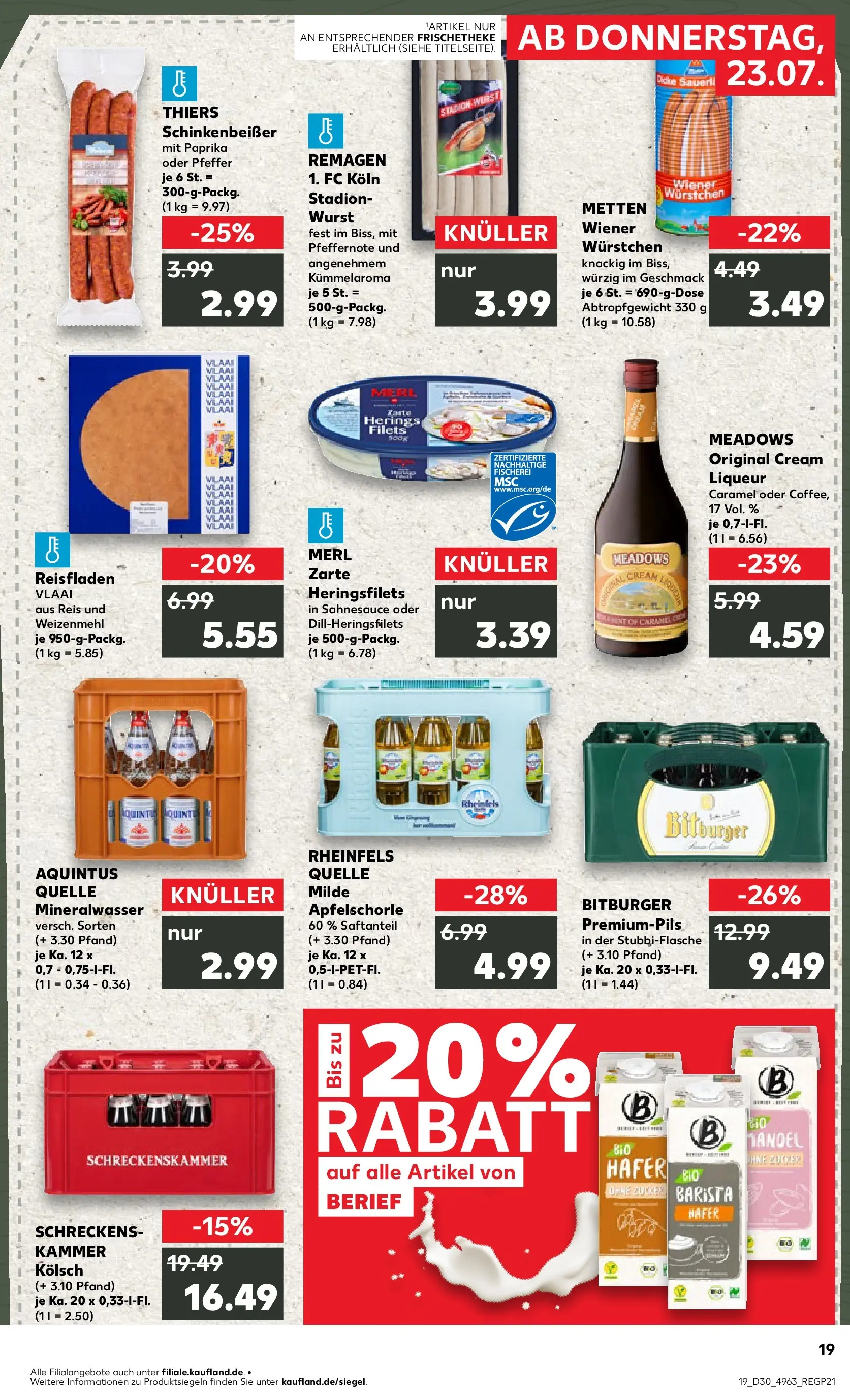 Prospekt Kaufland ab 20.07.2026 ยป Angebote und Werbung Online | Seite: 28 | Produkte: Bitburger, Weizenmehl, Paprika, Reis Prospekt Kaufland ab 20.07.2026 ยป Angebote Online zum Blรคttern | Seite: 28 | Produkte: Bitburger, Weizenmehl, Paprika, Reis