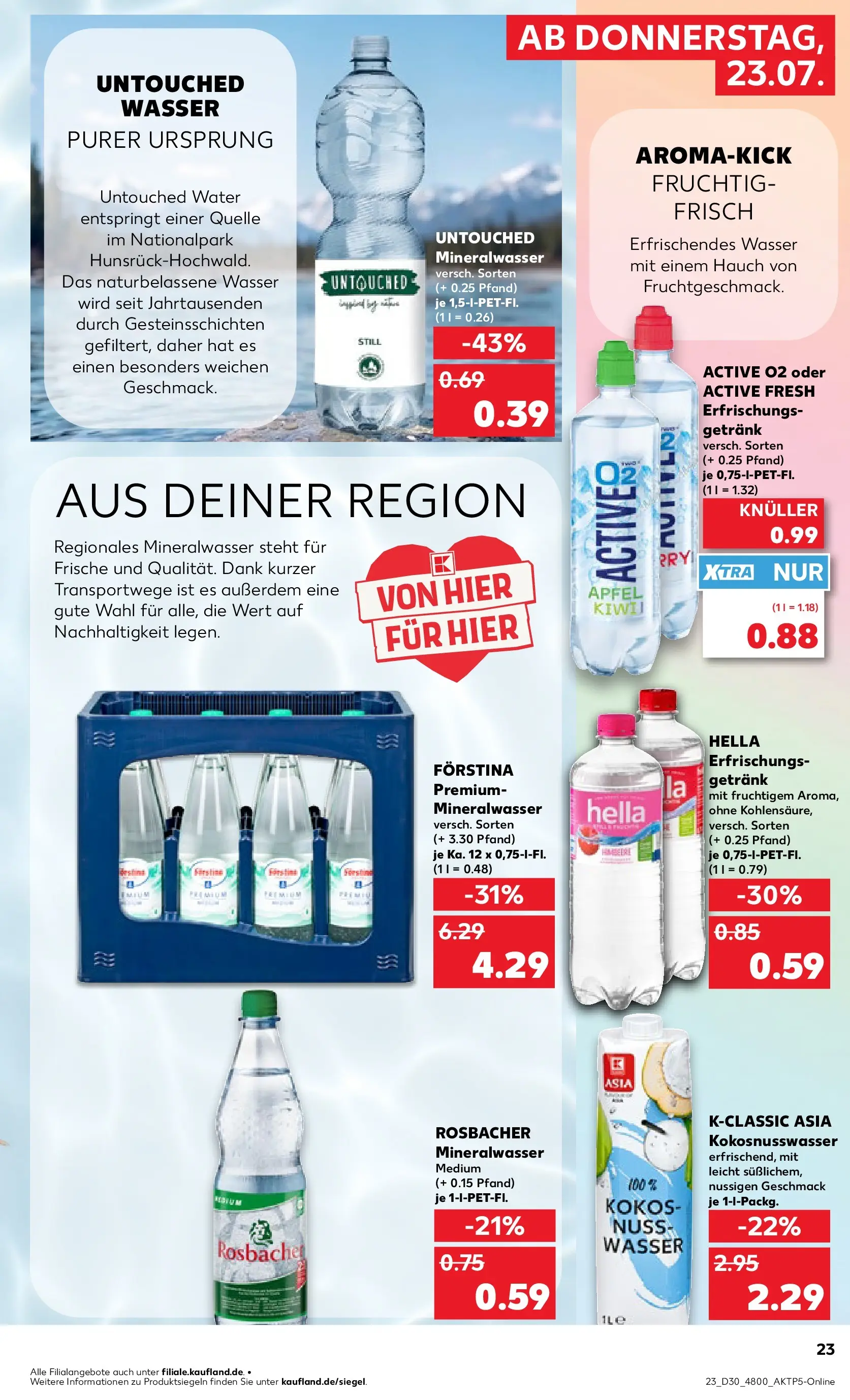 Prospekt Kaufland ab 20.07.2026 ยป Angebote und Werbung Online | Seite: 32 | Produkte: รpfel, Mineralwasser, Wasser, Hella Prospekt Kaufland ab 20.07.2026 ยป Angebote Online zum Blรคttern | Seite: 32 | Produkte: รpfel, Mineralwasser, Wasser, Hella