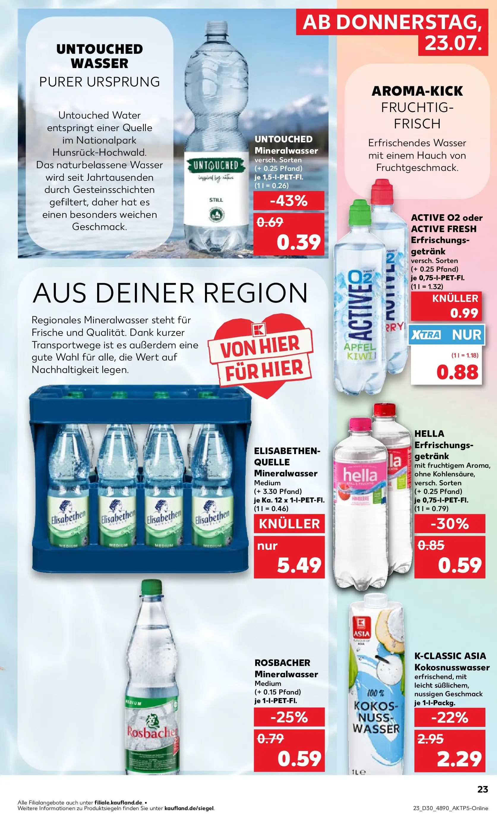 Prospekt Kaufland ab 20.07.2026 ยป Angebote und Werbung Online | Seite: 32 | Produkte: รpfel, Mineralwasser, Wasser, Hella Prospekt Kaufland ab 20.07.2026 ยป Angebote Online zum Blรคttern | Seite: 32 | Produkte: รpfel, Mineralwasser, Wasser, Hella