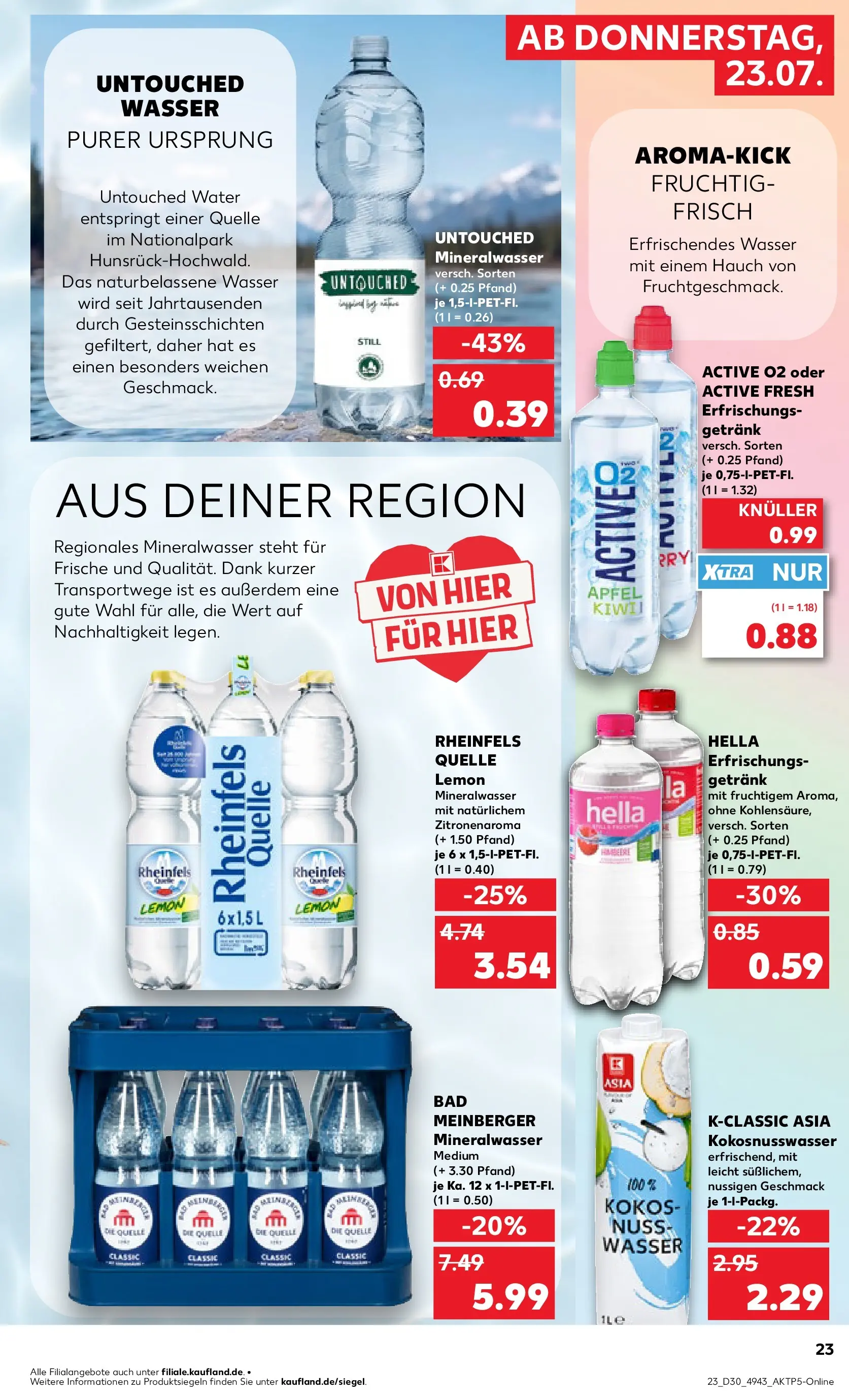 Prospekt Kaufland ab 20.07.2026 ยป Angebote und Werbung Online | Seite: 32 | Produkte: รpfel, Mineralwasser, Hella, Rheinfels quelle Prospekt Kaufland ab 20.07.2026 ยป Angebote Online zum Blรคttern | Seite: 32 | Produkte: รpfel, Mineralwasser, Hella, Rheinfels quelle