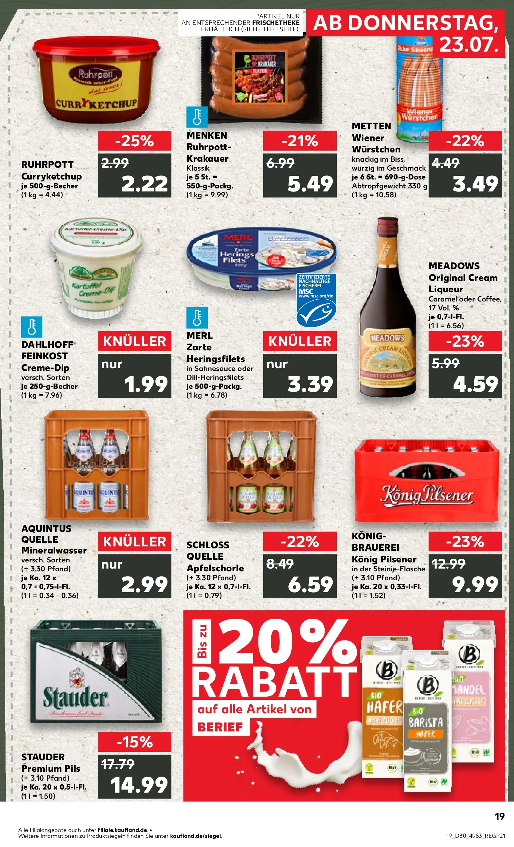 Prospekt Kaufland ab 20.07.2026 ยป Angebote und Werbung Online | Seite: 28 | Produkte: Wiener wurstchen, Konig pilsener, Pils, Mineralwasser Prospekt Kaufland ab 20.07.2026 ยป Angebote Online zum Blรคttern | Seite: 28 | Produkte: Wiener wurstchen, Konig pilsener, Pils, Mineralwasser