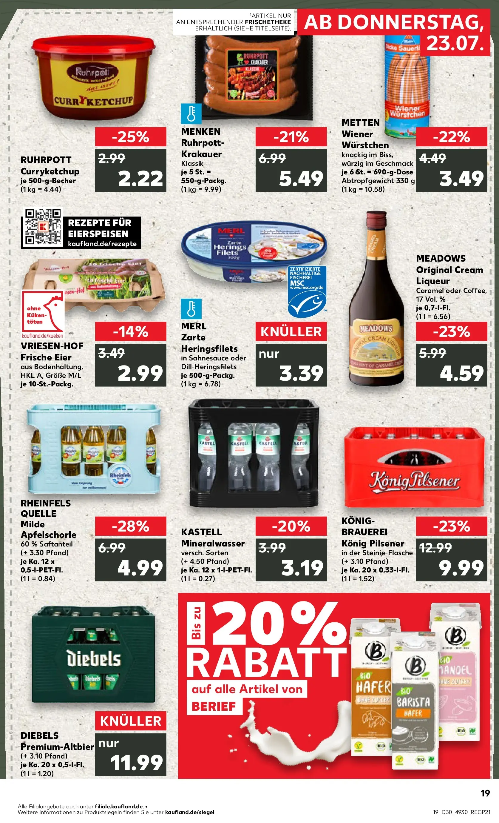 Prospekt Kaufland ab 20.07.2026 ยป Angebote und Werbung Online | Seite: 28 | Produkte: Wiener wurstchen, Konig pilsener, Eier, Rheinfels quelle Prospekt Kaufland ab 20.07.2026 ยป Angebote Online zum Blรคttern | Seite: 28 | Produkte: Wiener wurstchen, Konig pilsener, Eier, Rheinfels quelle