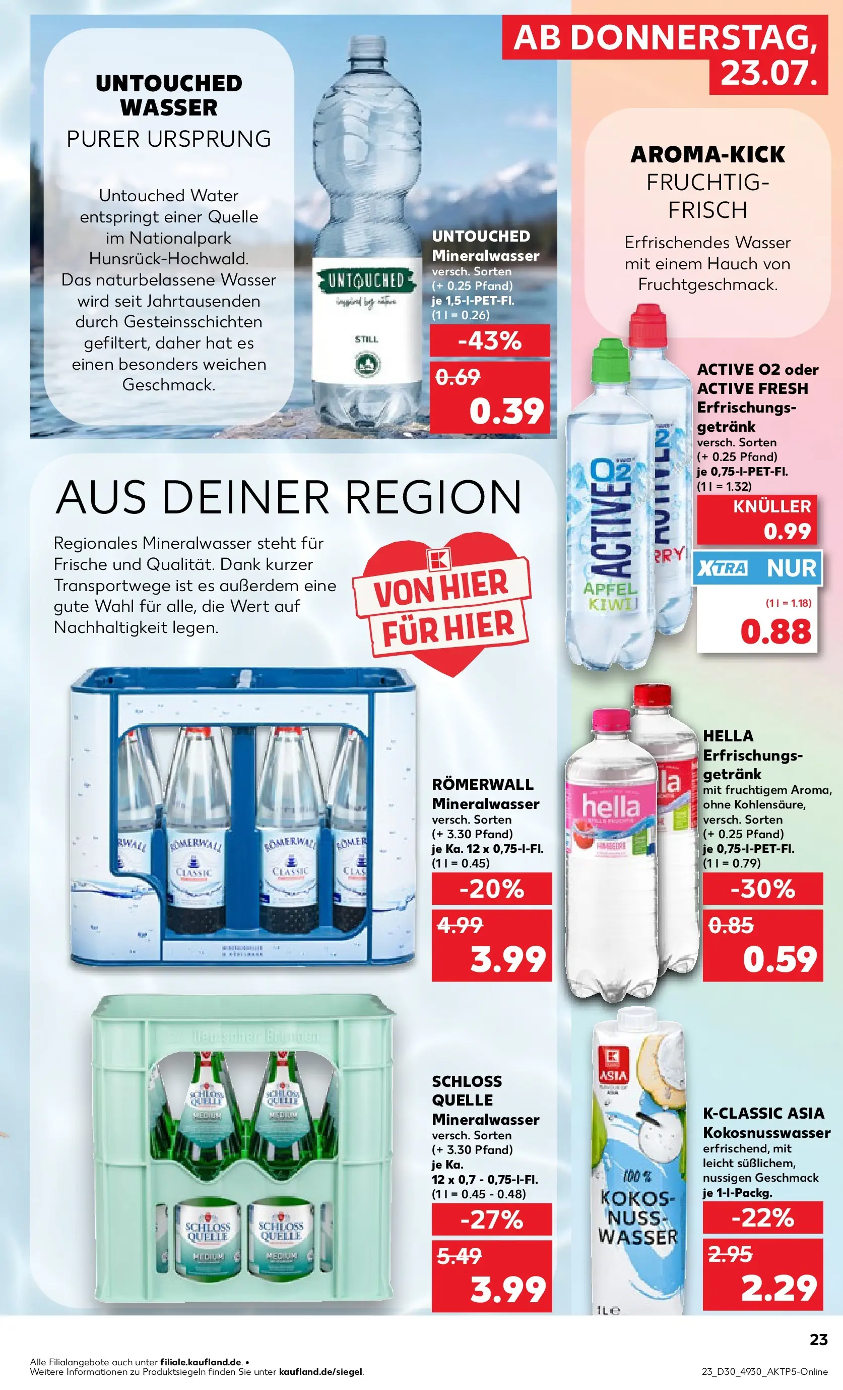Prospekt Kaufland ab 20.07.2026 ยป Angebote und Werbung Online | Seite: 32 | Produkte: รpfel, Mineralwasser, Wasser, Hella Prospekt Kaufland ab 20.07.2026 ยป Angebote Online zum Blรคttern | Seite: 32 | Produkte: รpfel, Mineralwasser, Wasser, Hella