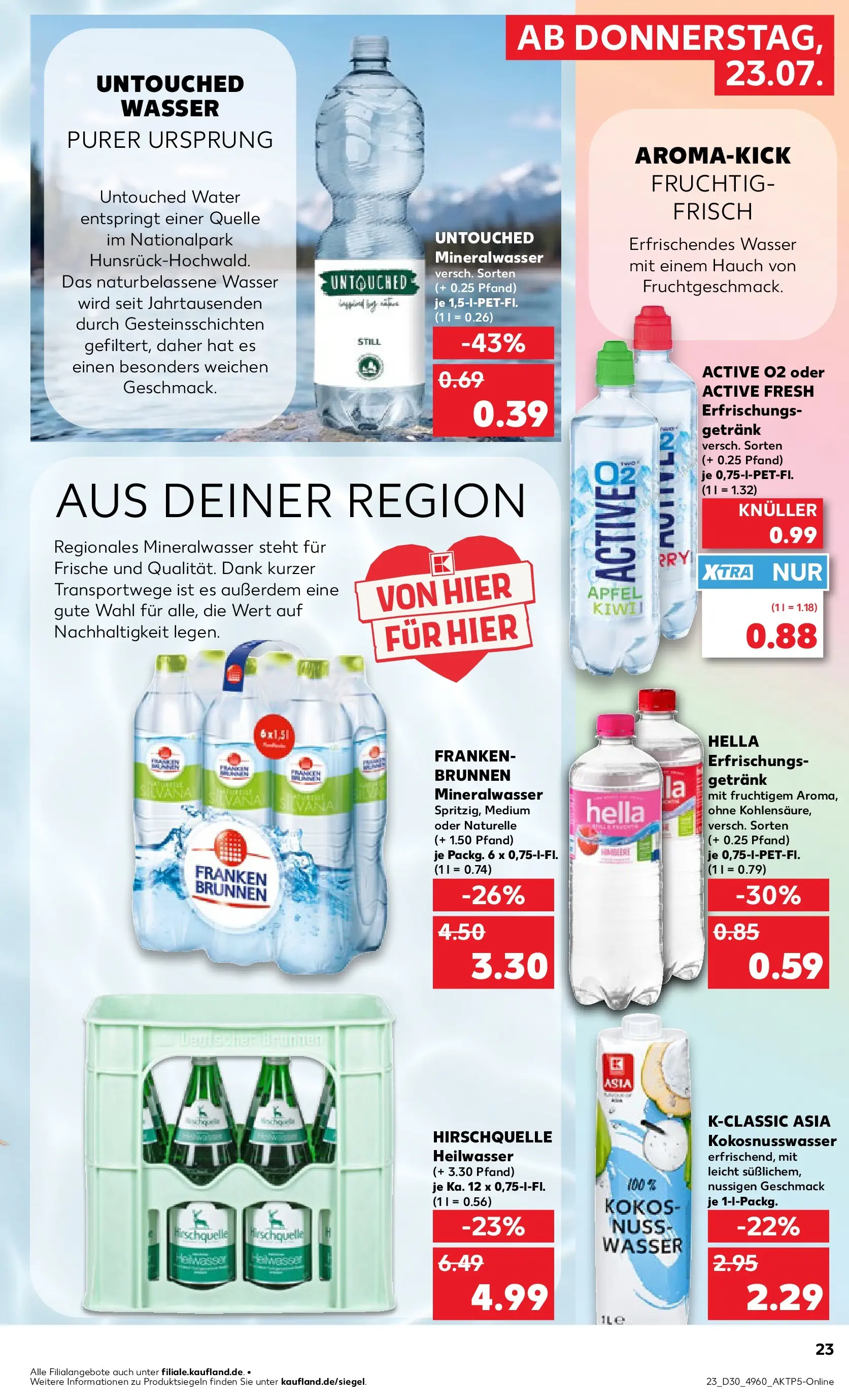 Prospekt Kaufland ab 20.07.2026 ยป Angebote und Werbung Online | Seite: 32 | Produkte: รpfel, Mineralwasser, Wasser, Hella Prospekt Kaufland ab 20.07.2026 ยป Angebote Online zum Blรคttern | Seite: 32 | Produkte: รpfel, Mineralwasser, Wasser, Hella