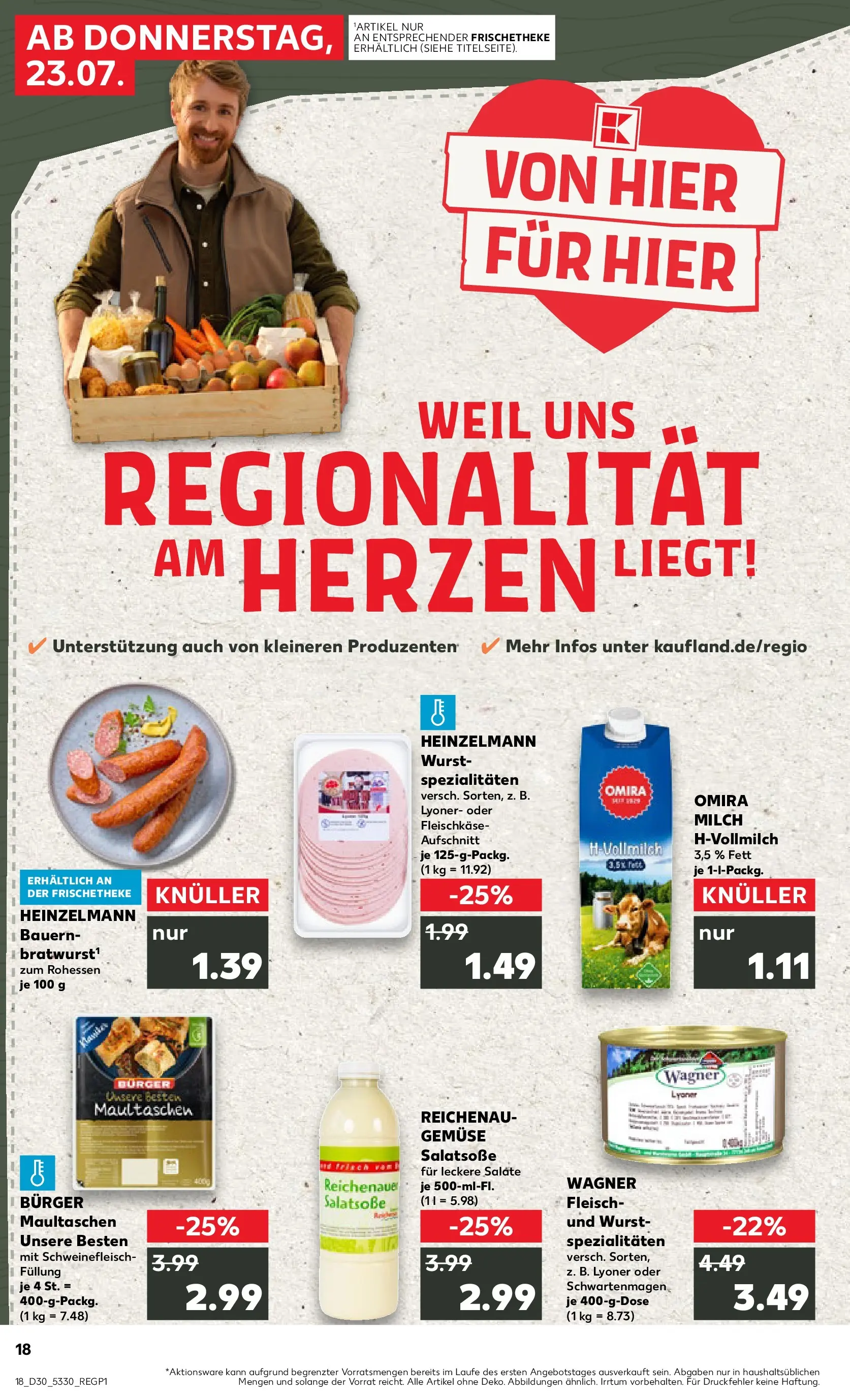 Prospekt Kaufland ab 20.07.2026 ยป Angebote und Werbung Online | Seite: 27 | Produkte: Burger, Gemรผse, Schweinefleisch, Maultaschen Prospekt Kaufland ab 20.07.2026 ยป Angebote Online zum Blรคttern | Seite: 27 | Produkte: Burger, Gemรผse, Schweinefleisch, Maultaschen