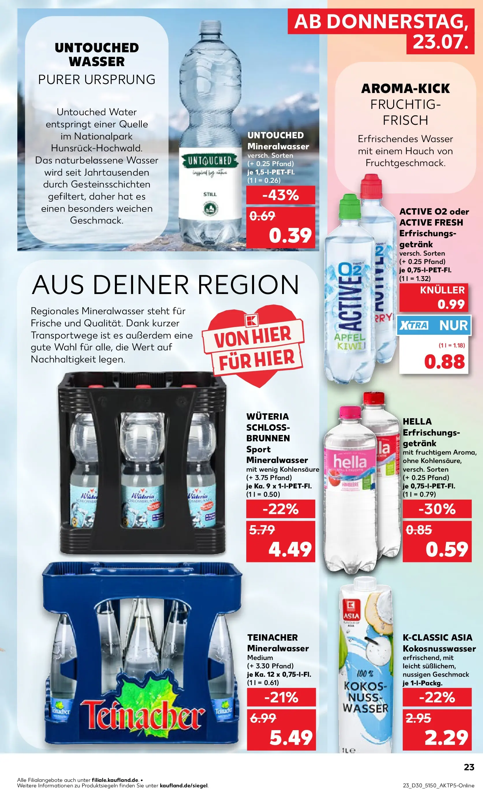 Prospekt Kaufland ab 20.07.2026 ยป Angebote und Werbung Online | Seite: 32 | Produkte: รpfel, Mineralwasser, Wasser, Hella Prospekt Kaufland ab 20.07.2026 ยป Angebote Online zum Blรคttern | Seite: 32 | Produkte: รpfel, Mineralwasser, Wasser, Hella