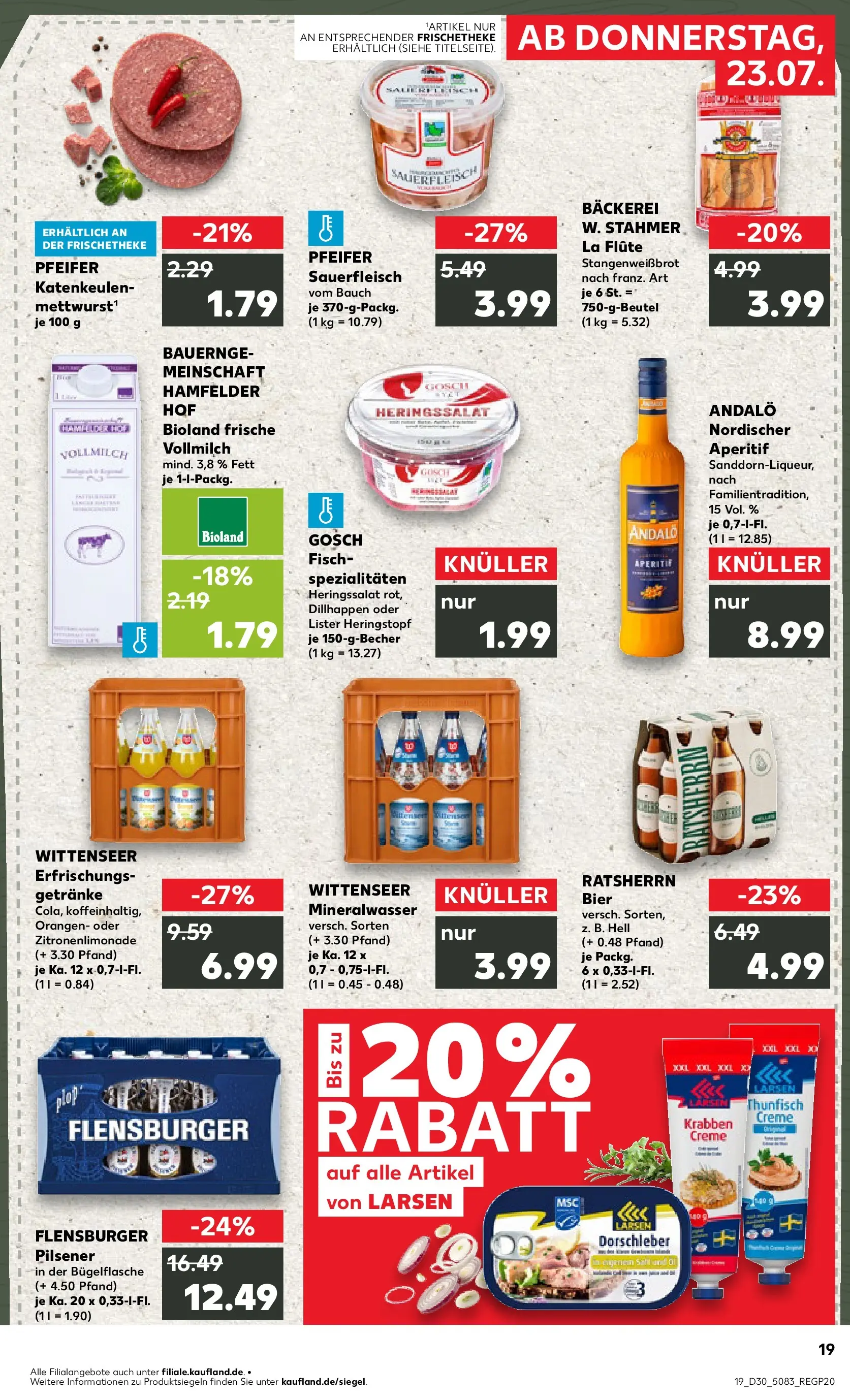 Prospekt Kaufland ab 20.07.2026 ยป Angebote und Werbung Online | Seite: 28 | Produkte: Bรคckerei, Orangen, Creme, Flensburger Prospekt Kaufland ab 20.07.2026 ยป Angebote Online zum Blรคttern | Seite: 28 | Produkte: Bรคckerei, Orangen, Creme, Flensburger