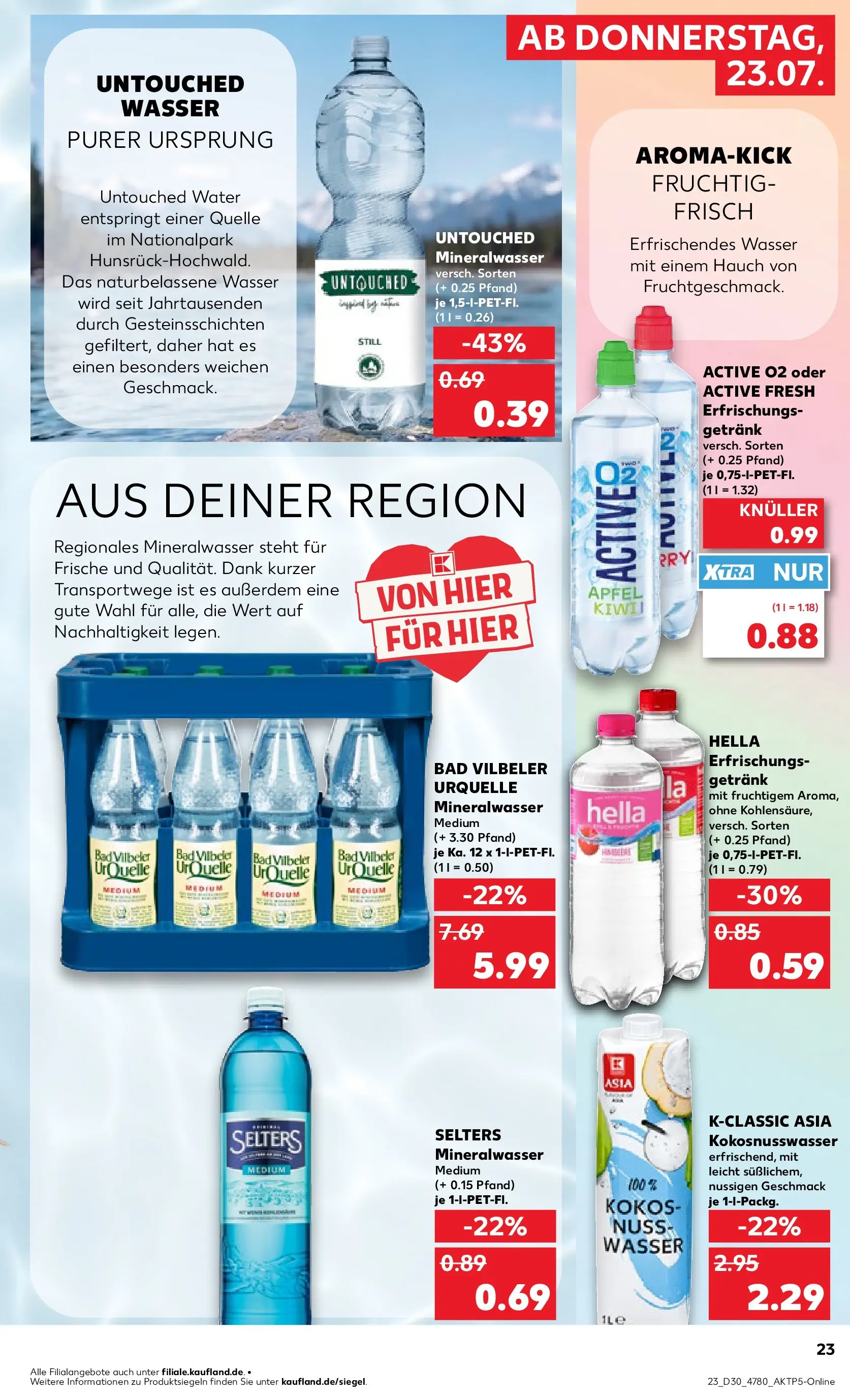 Prospekt Kaufland ab 20.07.2026 » Angebote Online zum Blättern | Seite: 28 | Produkte: Bad, Äpfel, Mineralwasser, Hella