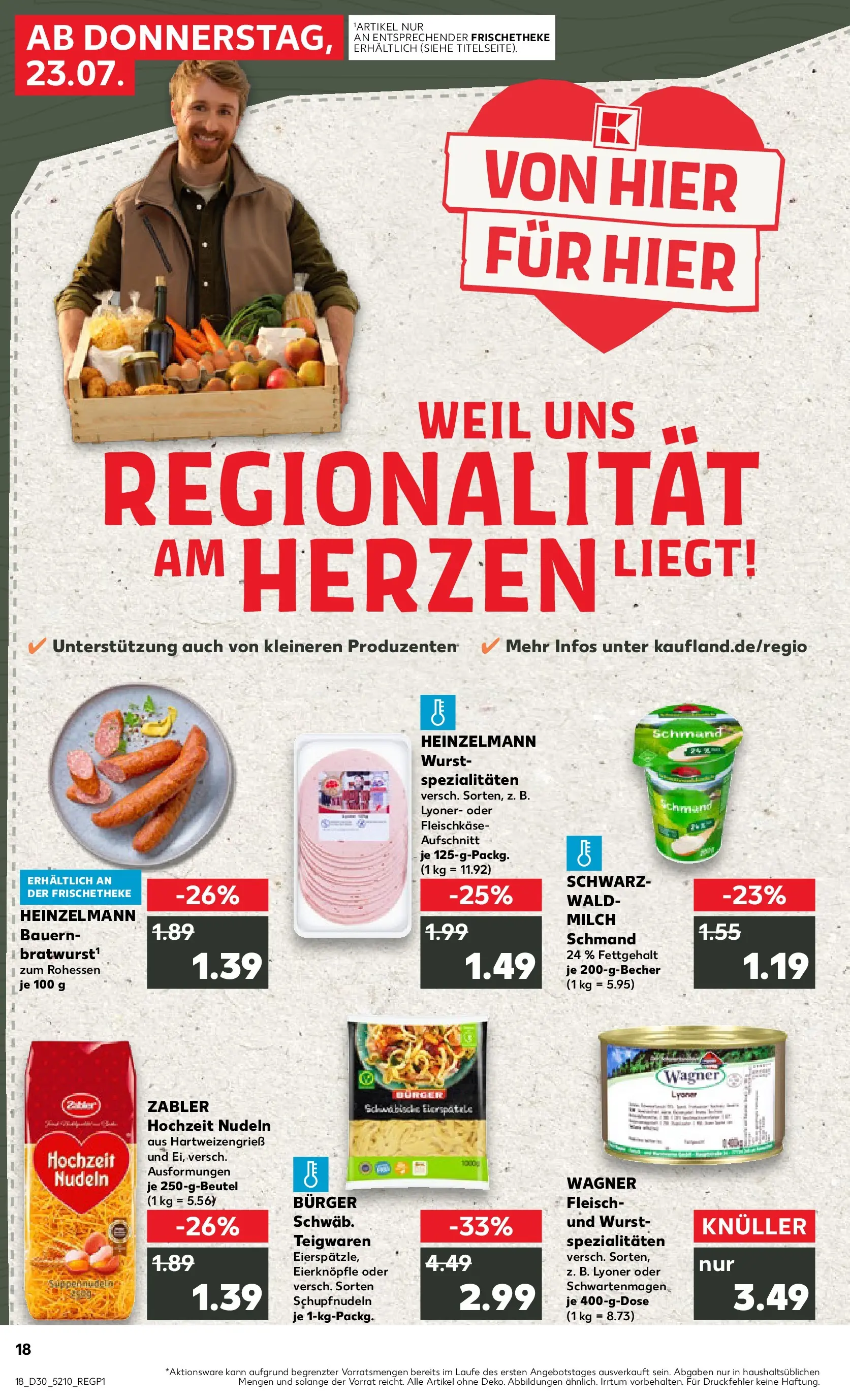Prospekt Kaufland ab 20.07.2026 ยป Angebote und Werbung Online | Seite: 27 | Produkte: Milch, Burger, Nudeln, Fleisch Prospekt Kaufland ab 20.07.2026 ยป Angebote Online zum Blรคttern | Seite: 27 | Produkte: Milch, Burger, Nudeln, Fleisch