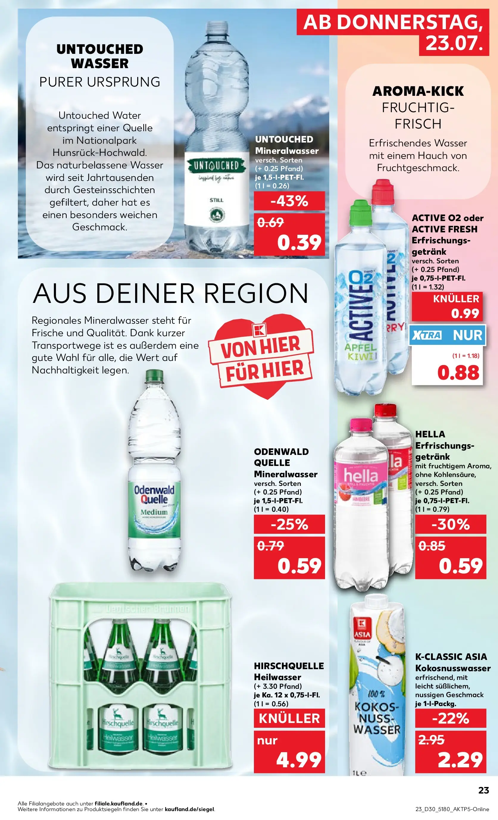Prospekt Kaufland ab 20.07.2026 » Angebote Online zum Blättern | Seite: 28 | Produkte: Äpfel, Mineralwasser, Wasser, Hella