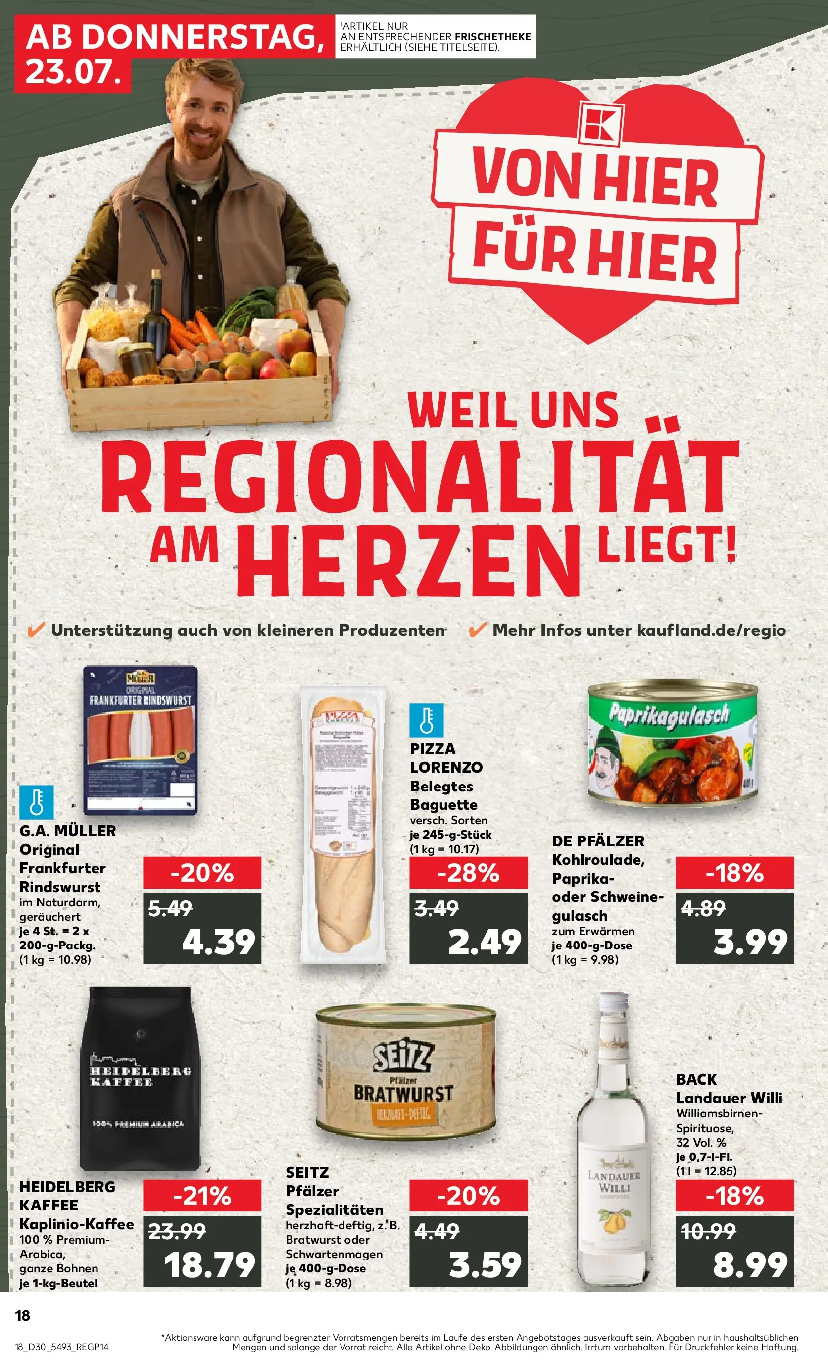 Prospekt Kaufland ab 20.07.2026 ยป Angebote und Werbung Online | Seite: 27 | Produkte: Bratwurst, Baguette, Paprika, Pizza Prospekt Kaufland ab 20.07.2026 ยป Angebote Online zum Blรคttern | Seite: 27 | Produkte: Bratwurst, Baguette, Paprika, Pizza