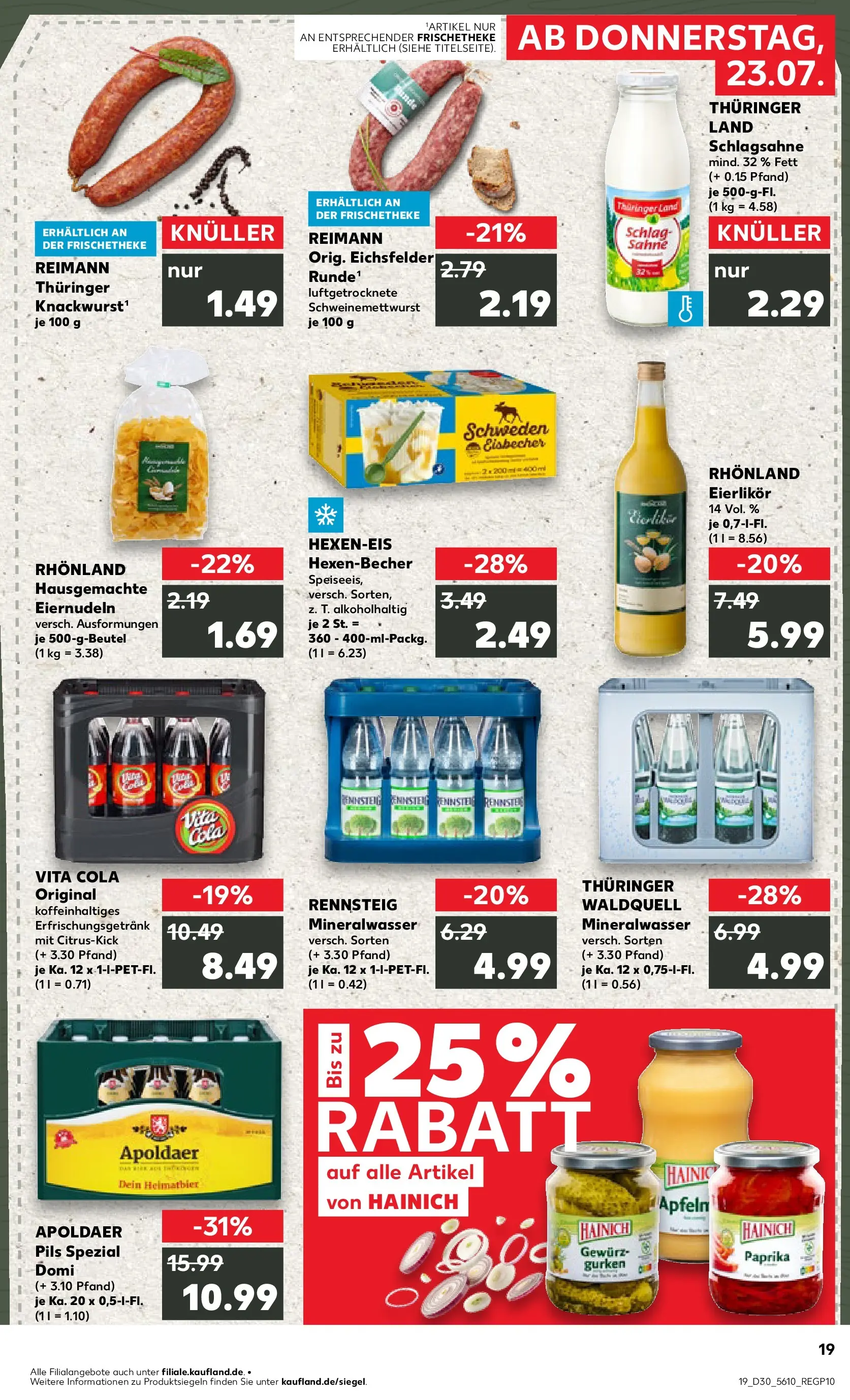 Prospekt Kaufland ab 20.07.2026 ยป Angebote und Werbung Online | Seite: 28 | Produkte: Schlagsahne, Mineralwasser, Vita cola, Sahne Prospekt Kaufland ab 20.07.2026 ยป Angebote Online zum Blรคttern | Seite: 28 | Produkte: Schlagsahne, Mineralwasser, Vita cola, Sahne