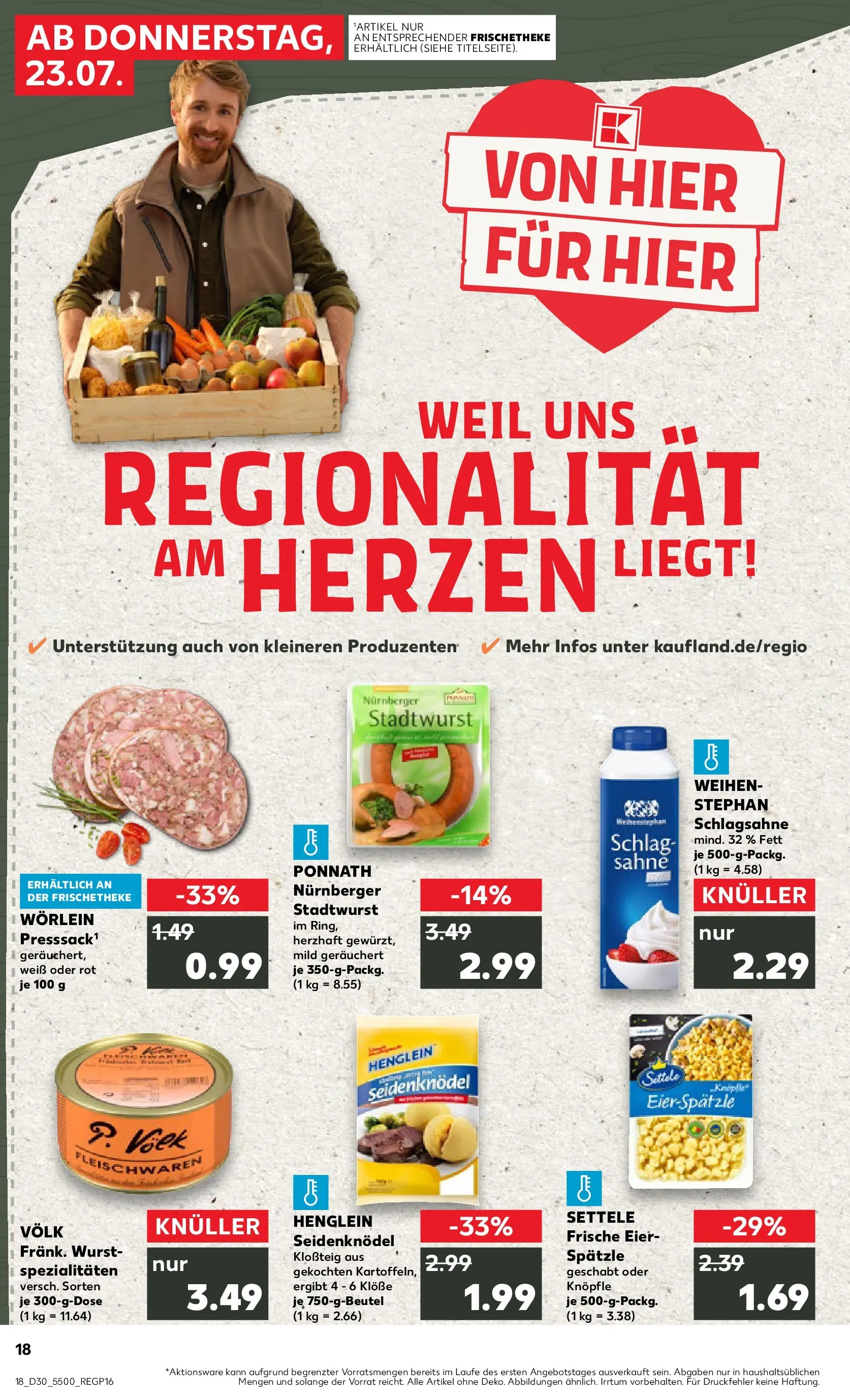 Prospekt Kaufland ab 20.07.2026 ยป Angebote und Werbung Online | Seite: 27 | Produkte: Schlagsahne, Eier, Wurst, Sahne Prospekt Kaufland ab 20.07.2026 ยป Angebote Online zum Blรคttern | Seite: 27 | Produkte: Schlagsahne, Eier, Wurst, Sahne