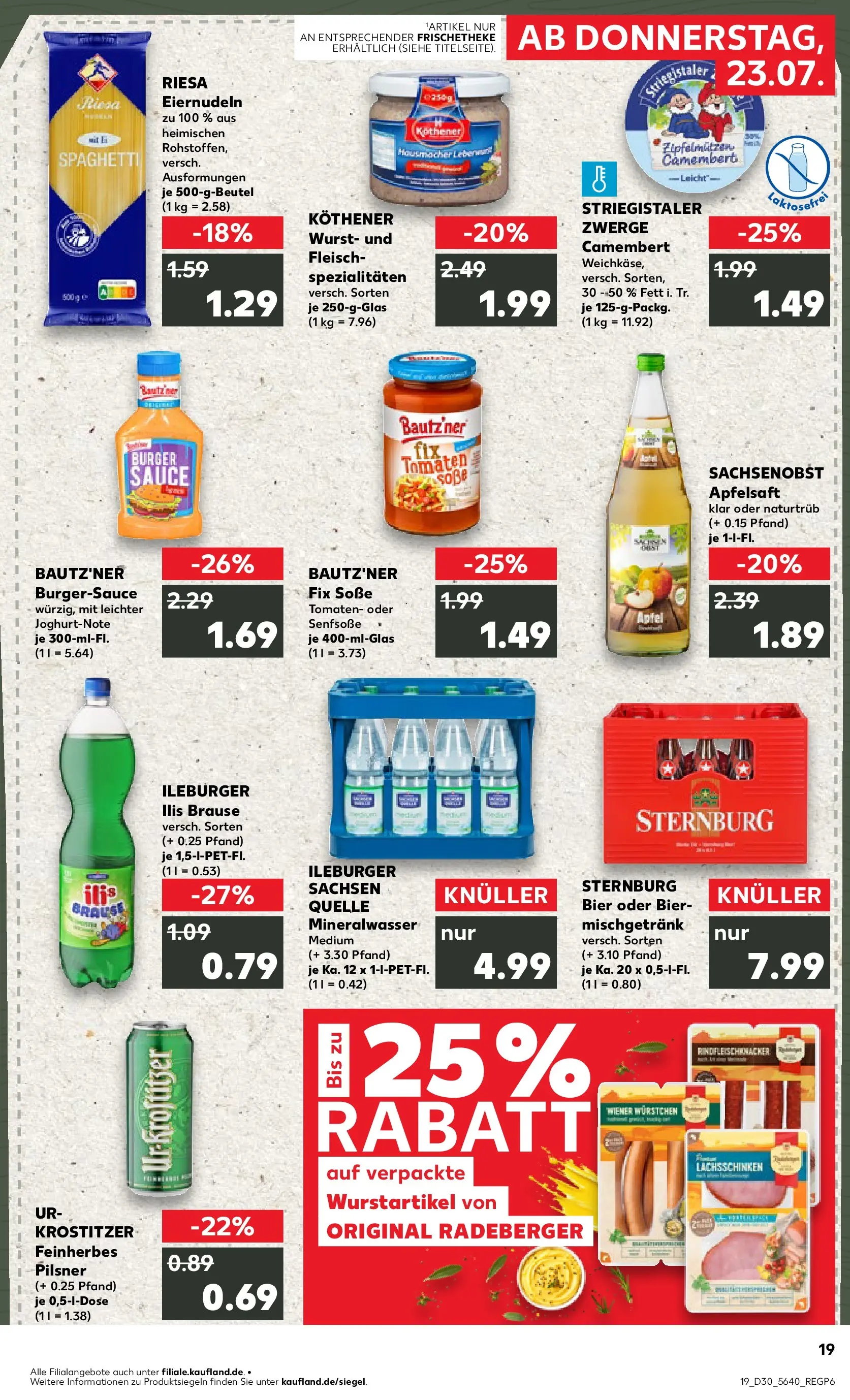Prospekt Kaufland ab 20.07.2026 ยป Angebote und Werbung Online | Seite: 28 | Produkte: Mineralwasser, Soรe, Wurst, Fleisch Prospekt Kaufland ab 20.07.2026 ยป Angebote Online zum Blรคttern | Seite: 28 | Produkte: Mineralwasser, Soรe, Wurst, Fleisch